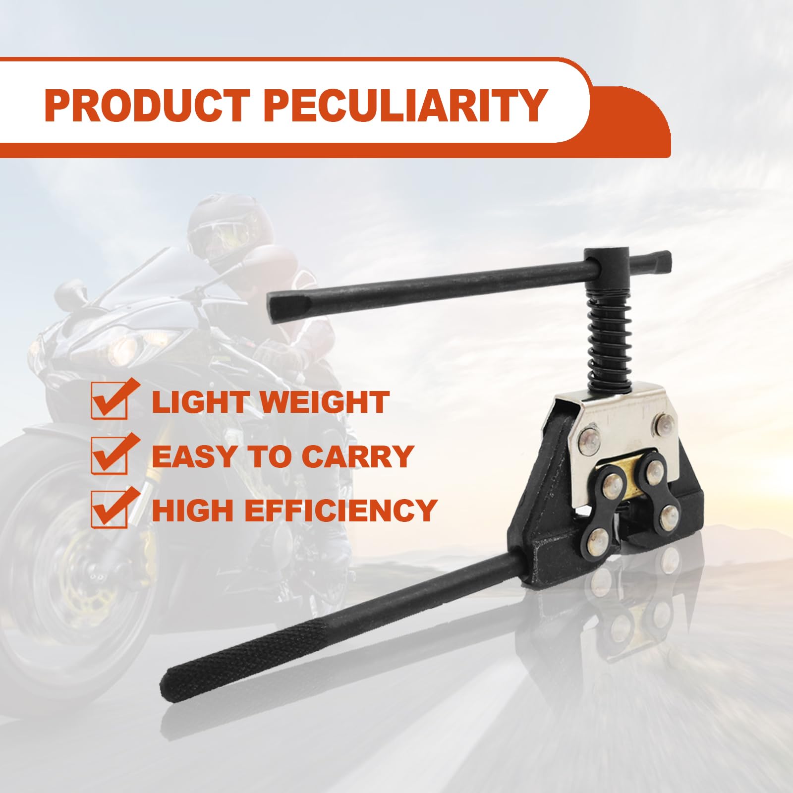 Roller Chain Breaker Detacher Tool For For #25#35#41#40#50#60 415H, 428H, 520, 530 Roller Chain Motorcycle Bicycle Go Kart Atv C