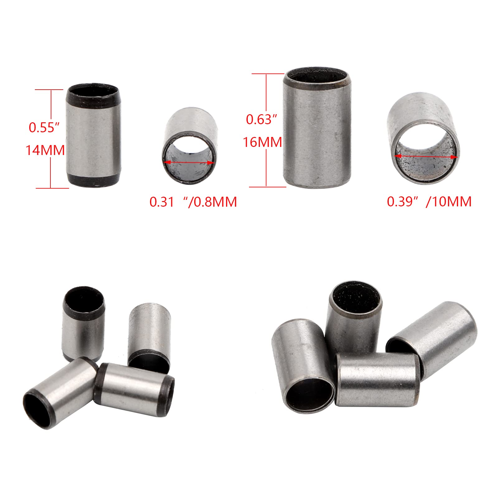 Minho Gy6 M8X14 M10X16 Cylinder Head Dowel Pin For Gy6 50Cc 125Cc 150Cc Engines