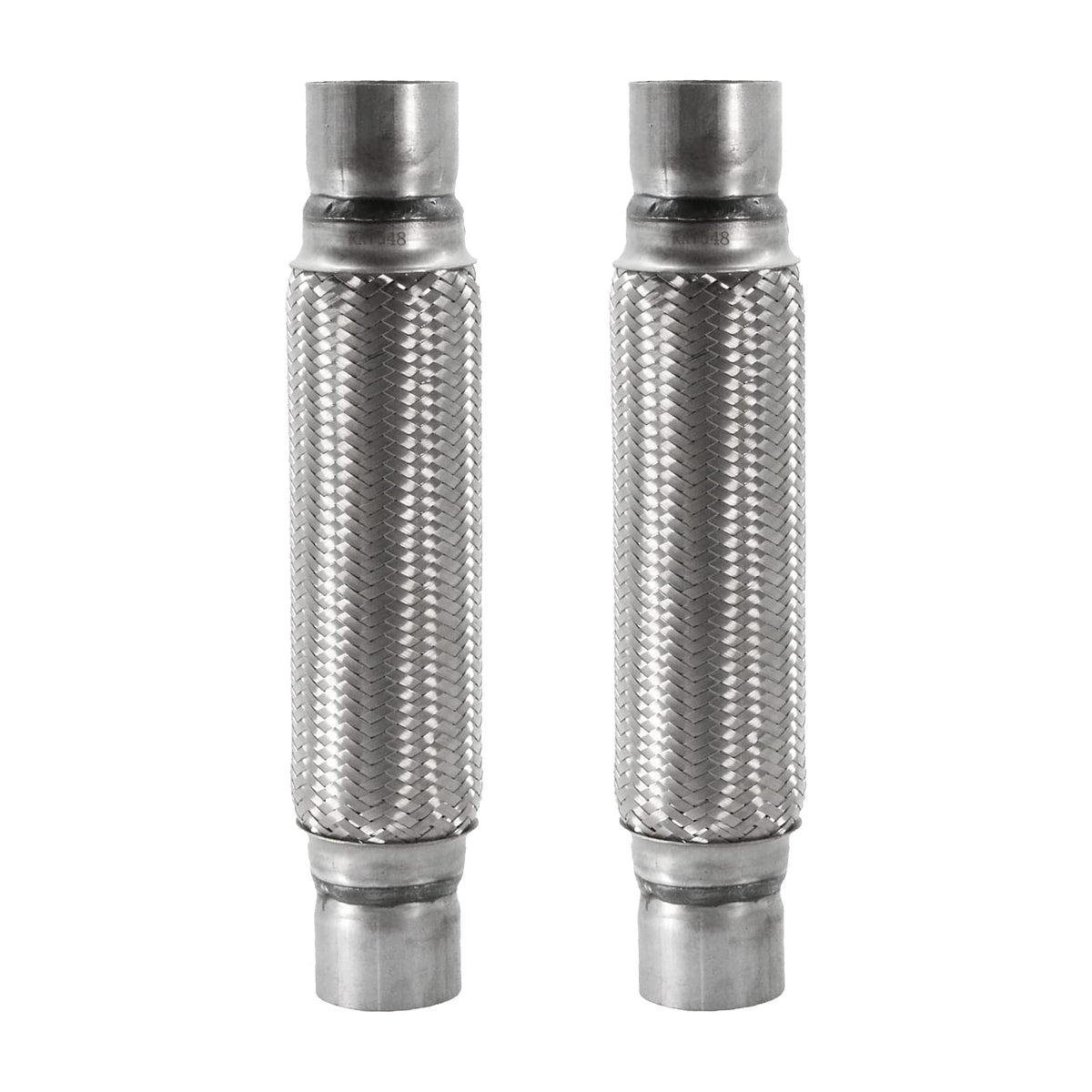 Rp Remarkable Power, Rk7548 Exhaust Flex Pipe 2.5'' X 12'' Heavy Duty Stainless Steel 16'' Ol, 2 Pack