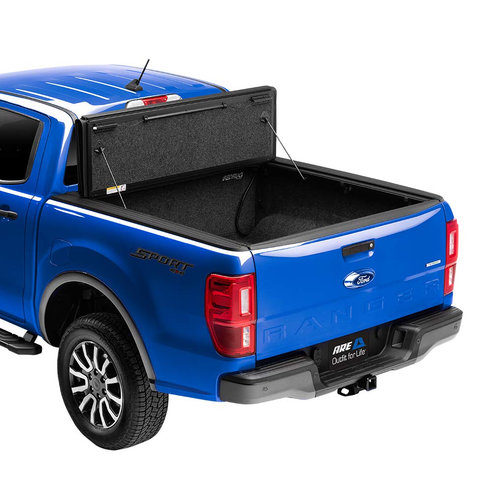 A.R.E. Fusion Painted Hard Fold Truck Bed Tonneau Cover | Ar22022L-J7 | Fits 2019 - 2021 Ford Ranger 5' Bed (41.6'), Paint Code: J7 Magnetic Effect