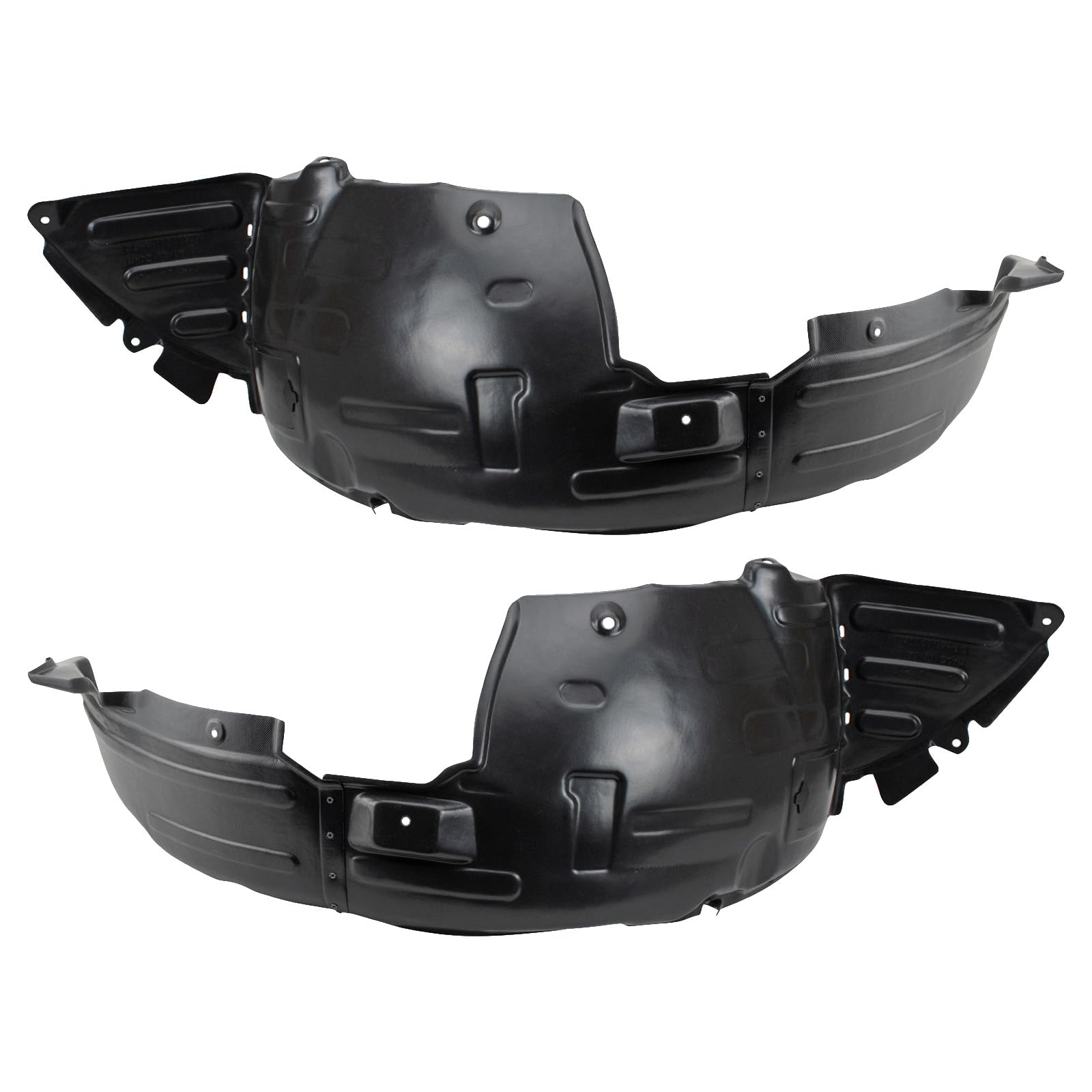 Trq Front Inner Fender Liner Set Compatible With 2013-2016 Hyundai Genesis Coupe Hy1248144 Hy1249144
