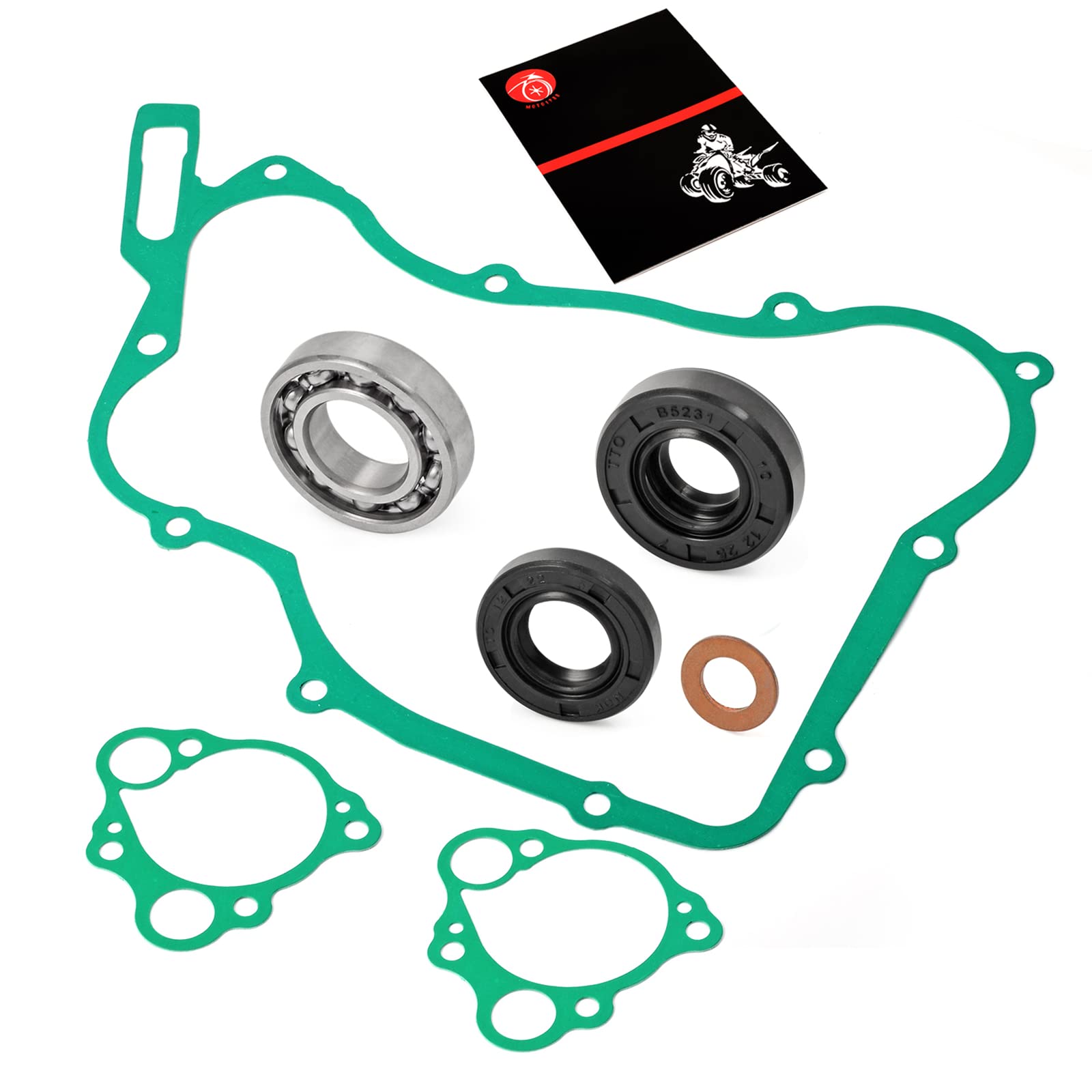 Water Pump Rebuild Kit Gaskets Seals Bearing Compatible With Honda Cr125 Cr125R 1990-2004