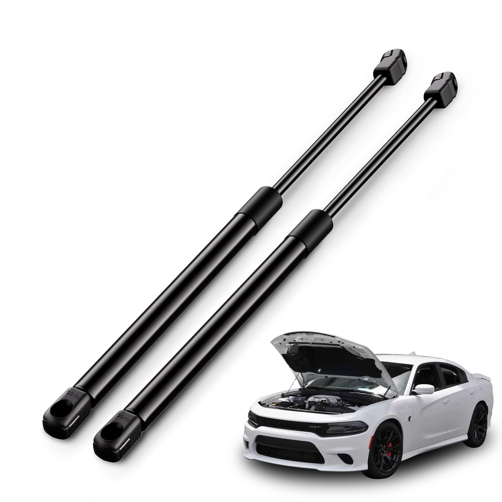 Arana Hood Struts Lift Support For 2011-2020 Dodge Charger Sedan With Aluminum Hood, Front Hood Replacement Shocks Fits 2011-202
