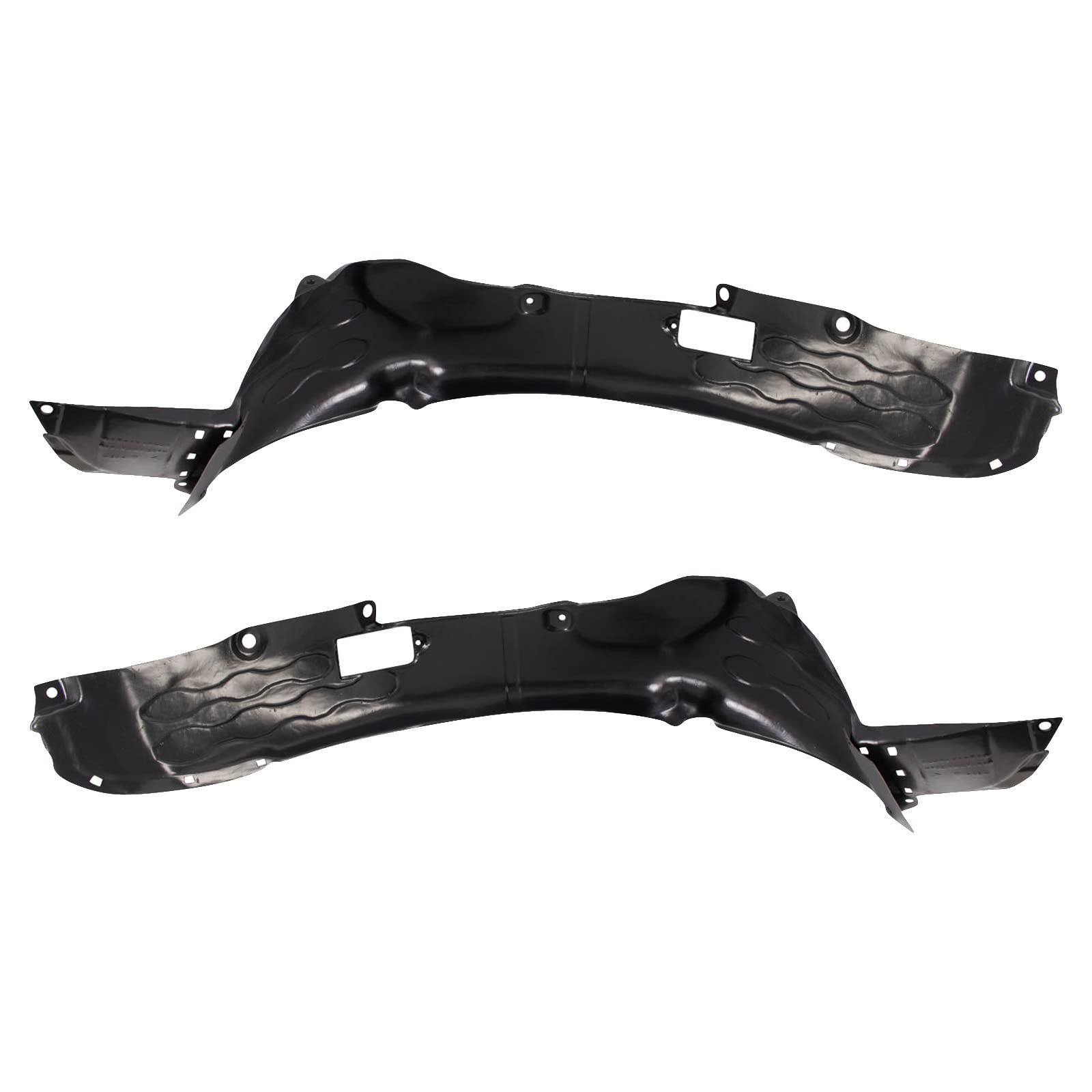 Trq Front Inner Fender Liner Set Compatible With 2012-2015 Kia Rio Ki1248120 Ki1248136 Ki1249120 Ki1249136