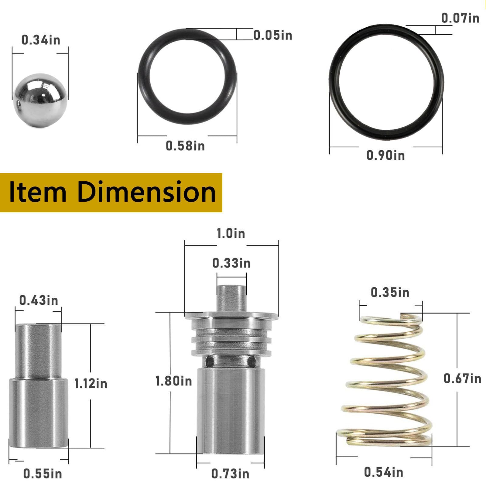 Stl010 Cooler Flow Bypass Valve Kit Upgrade Compatible With Cadillac Chevy Transmission 2014-Up Gm 6L80 6L90, 2016-Up 8L90 8L80 8L90E,Automatic Transmission Assemblies