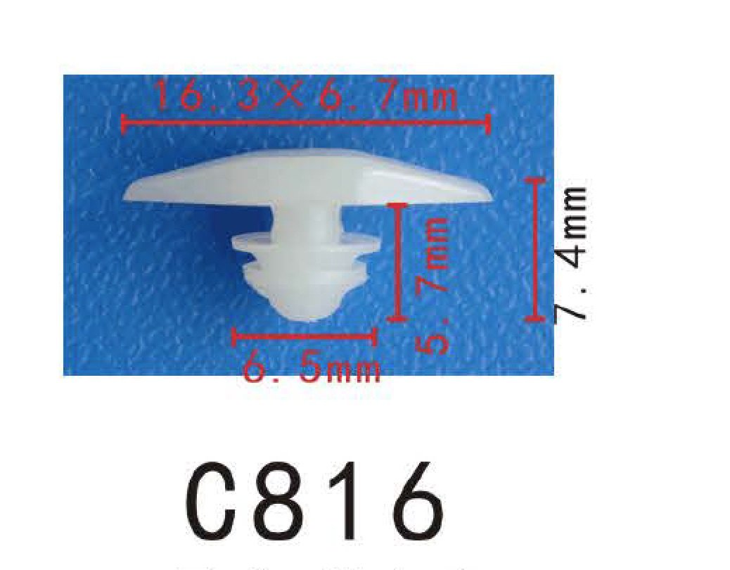 Autobahn88 Retainer Clip For Door Weatherstrip, Compatible With Honda (Oem: 738626720030, 73862672003) (Pack Of 20)