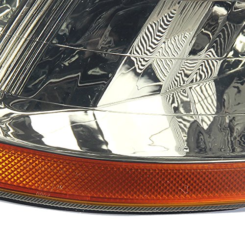Dna Motoring Pair Of Headlights Compatible With 98-02 Honda Accord,Smoke/Amber,Hl-Oh-Ha98-Sm-Ab