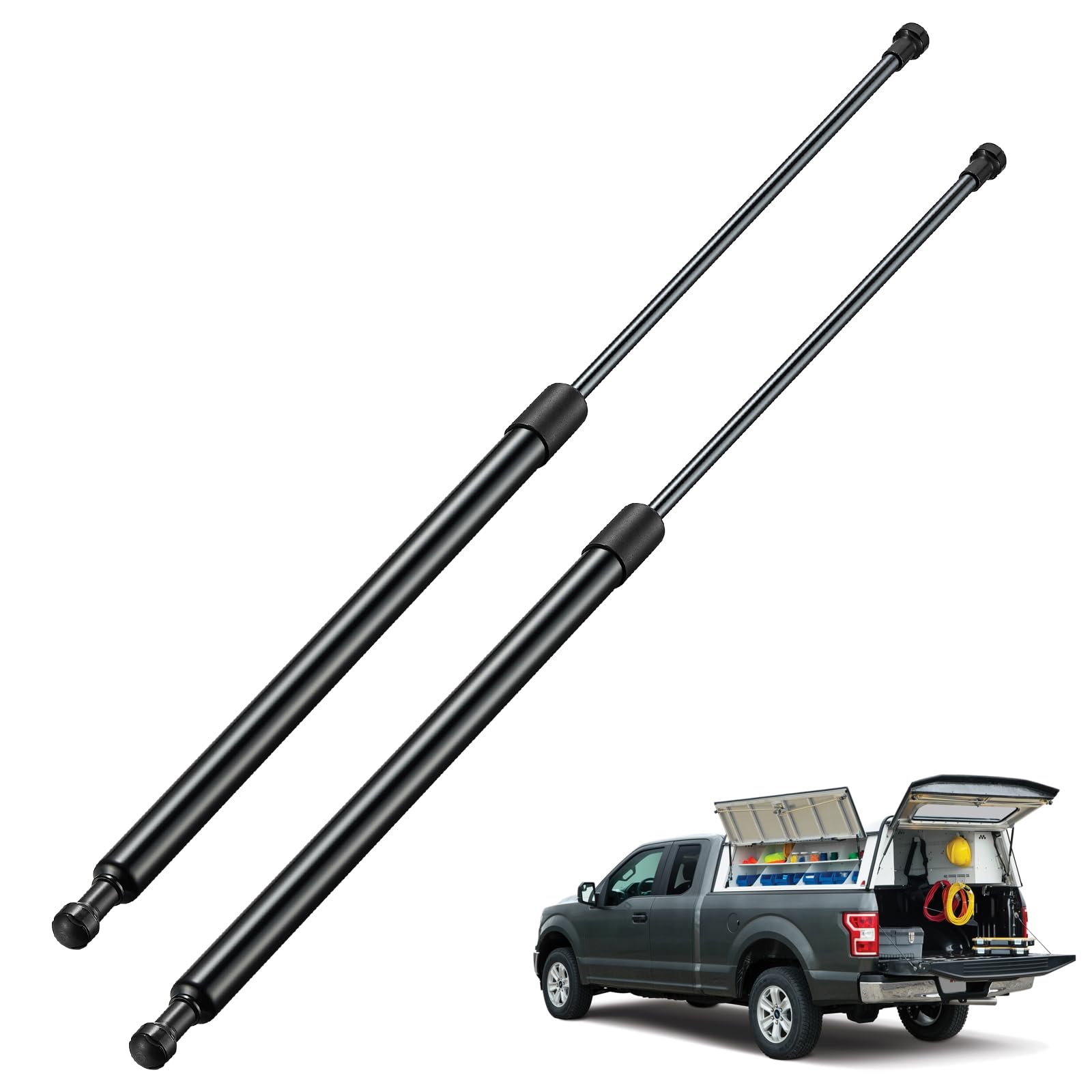 Bdfhyk Se263P150S10 26Inch 150Lbs (665N) Gas Shocks Struts Lift Support For Truck Bed Tonneau Cover,Tailer Door,Heavy Roof Hatch
