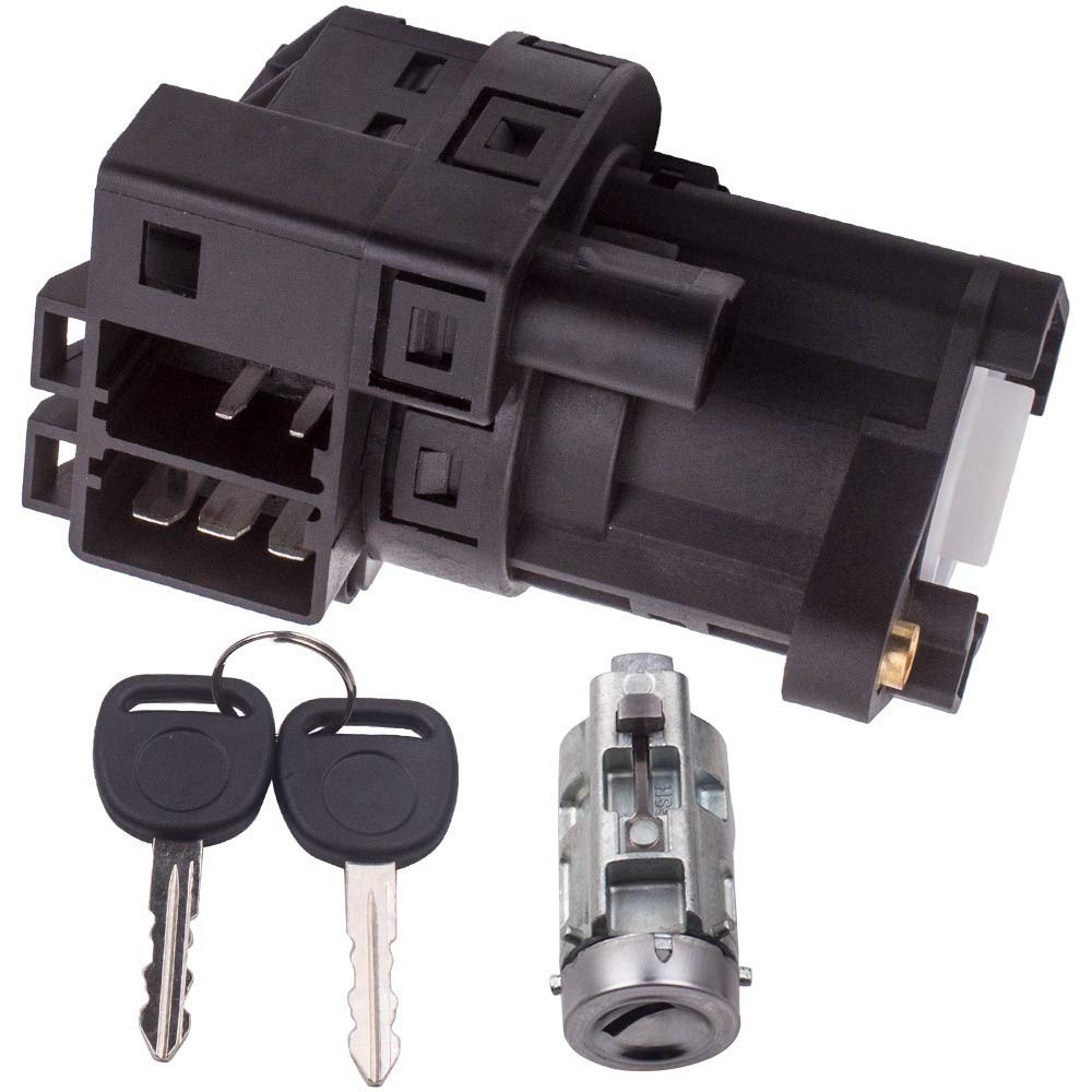 Ignition Starter Switch + Ignition Lock Cylinder w/2 Keys Fits for Chevy Malibu Impala Olds Alero Pontiac Grand Am Repalces OEM 