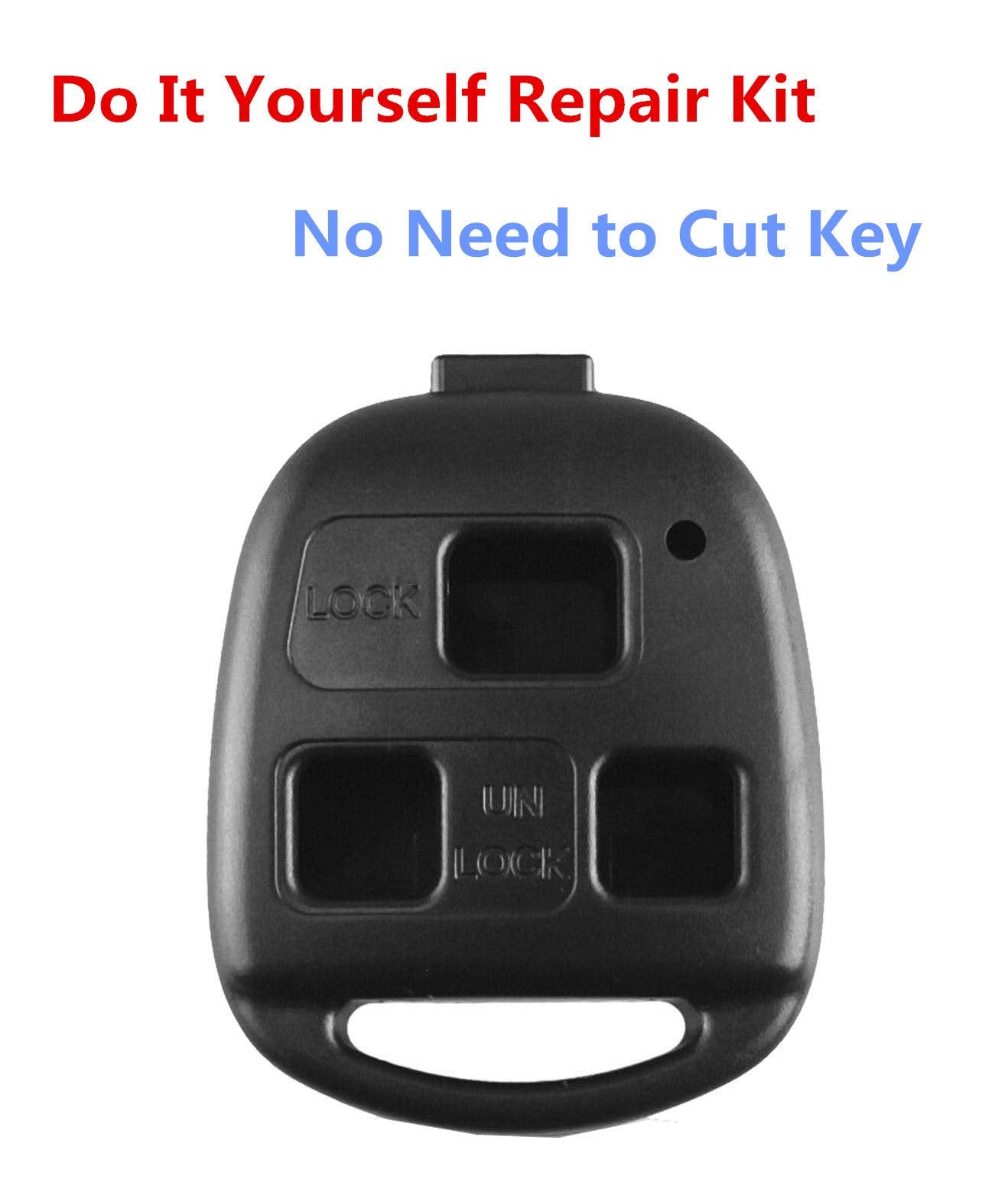 Replacement Key Fob Case Shell Fit for Lexus ES GS GX is LS LX RX SC ES300 GX470 GS300 Keyless Entry Remote Control Key Fob Cove