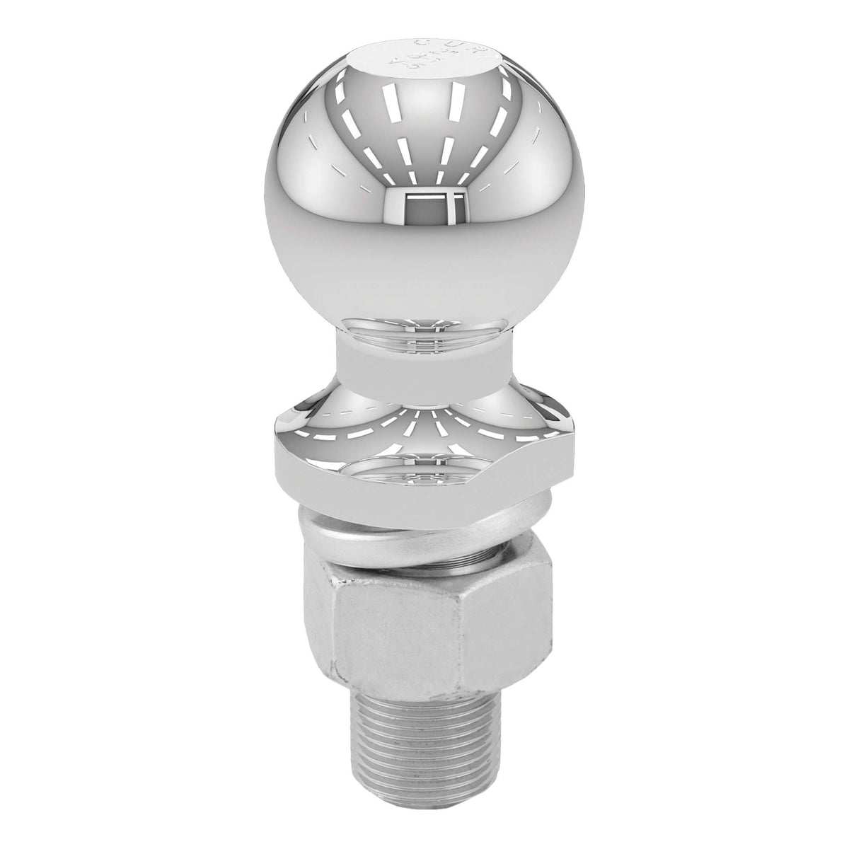 Curt 40038 Chrome Trailer Hitch Ball, 12,000 Lbs, 2-Inch Diameter, 1 X 2-1/4-Inch Shank