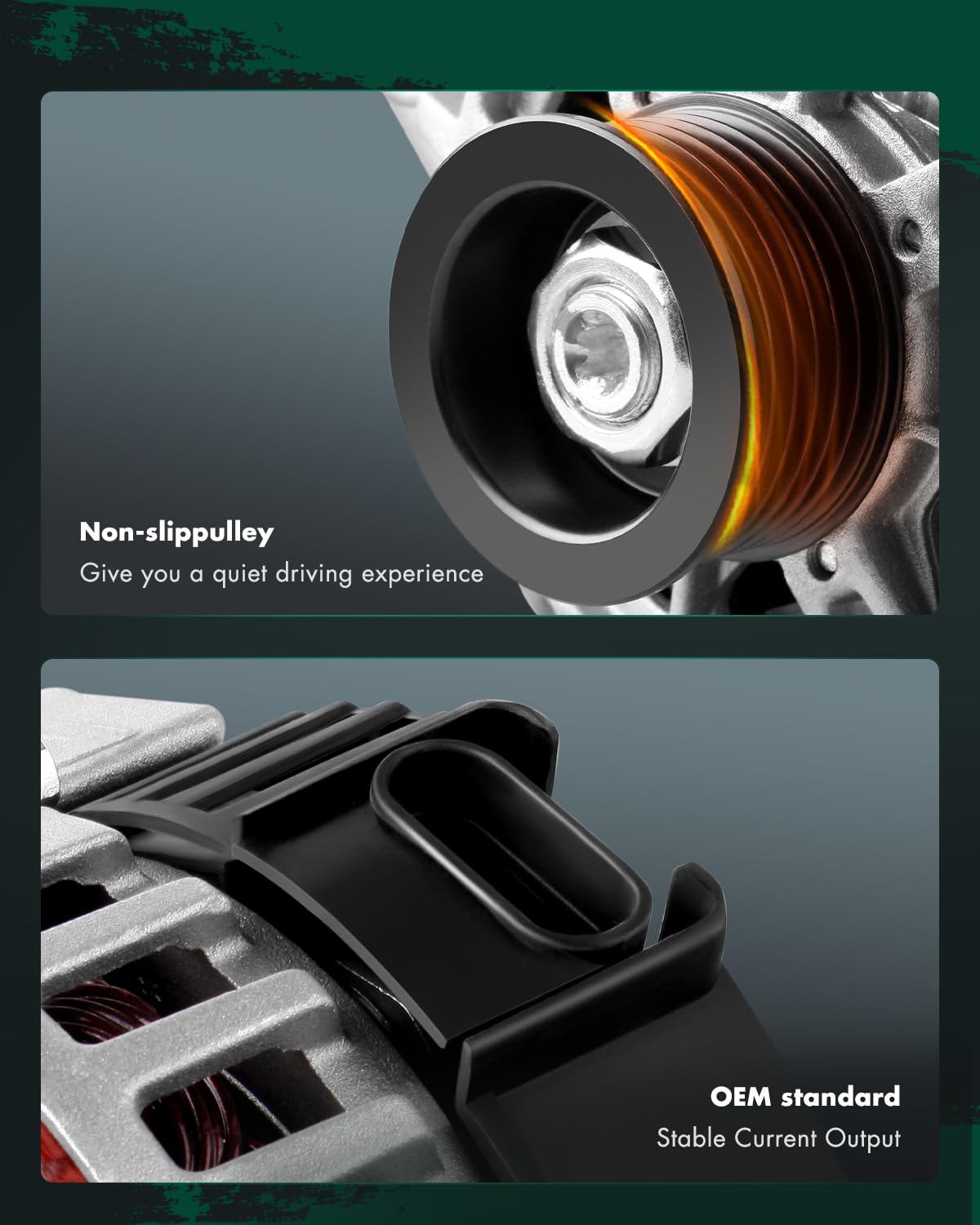 SCITOO Alternator Fits for Chevrolet Aveo 04-08, Aveo5 06-08 & for Pontiac Wave 05-08 & for Suzuki Swift+ 04-08, L4 1.6L - 12V 8