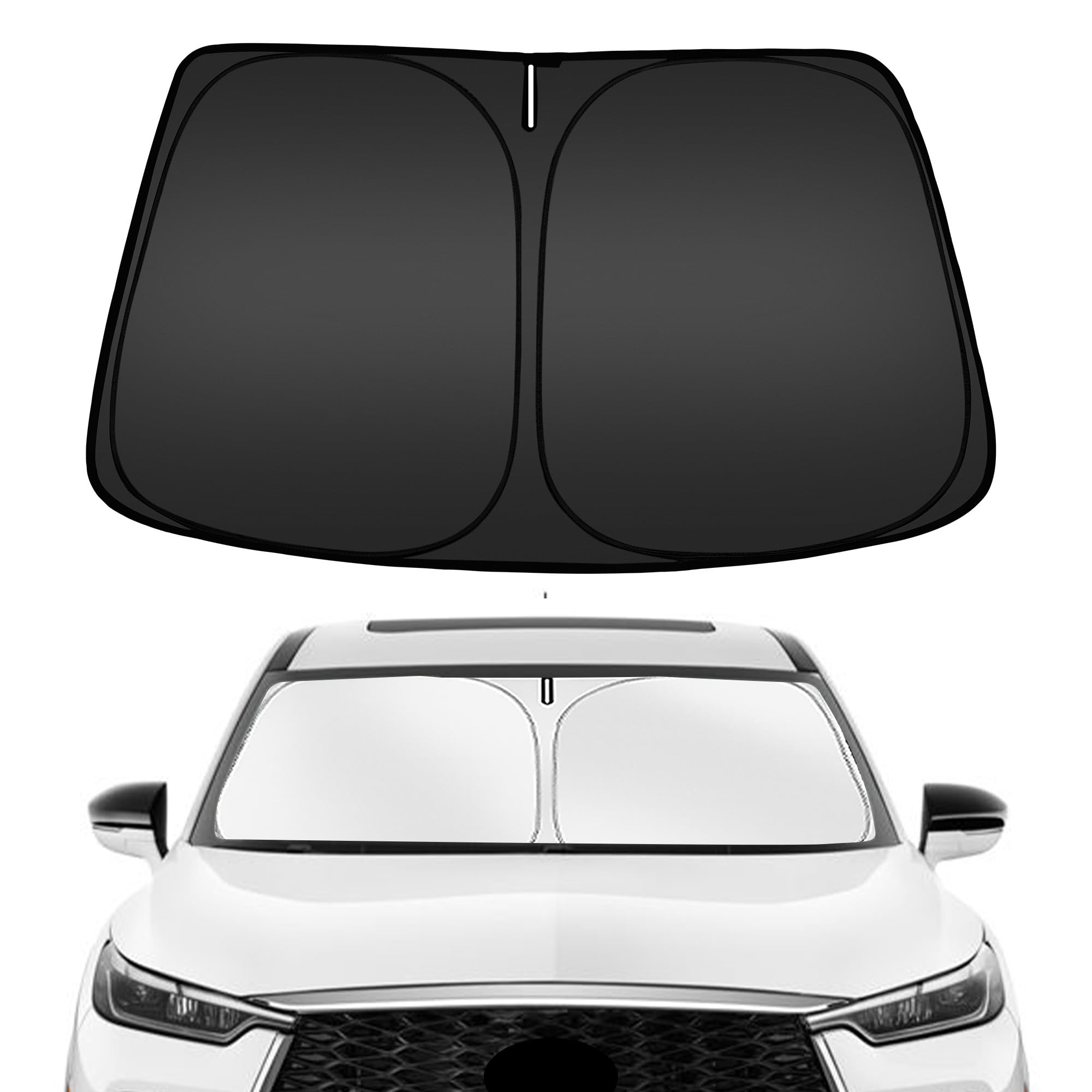 Arismotor Windshield Sun Shade For Infiniti Qx60 2022-2025, Custom Fit Foldable Front Window Sunshade Sun Visor Protector, Block