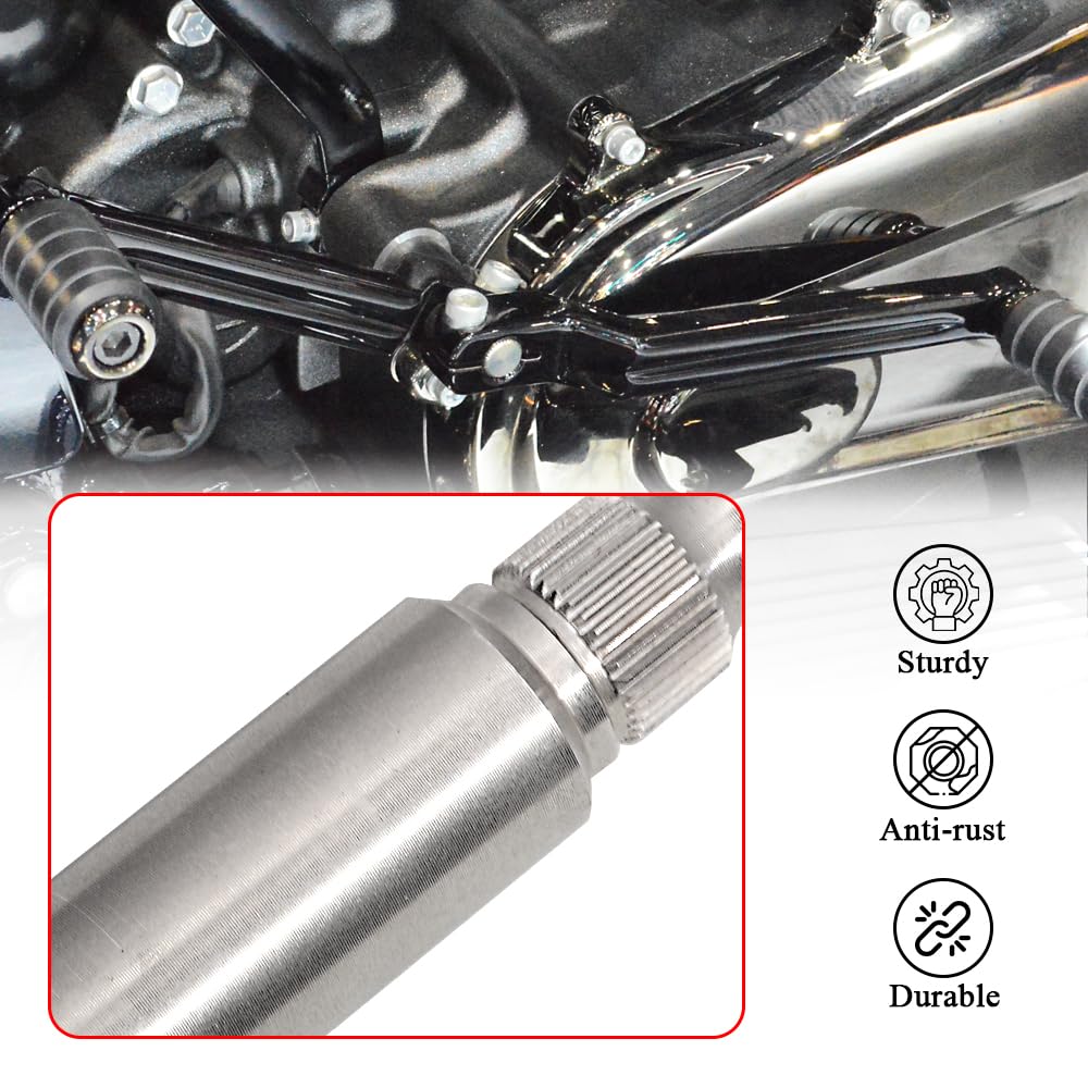 Wowtk Inner Steel Shifter Lever Shaft Fits For Harley Touring Electra Glide Road Glide Road King Street Glide Ultra Limited Cvo 2017-2023
