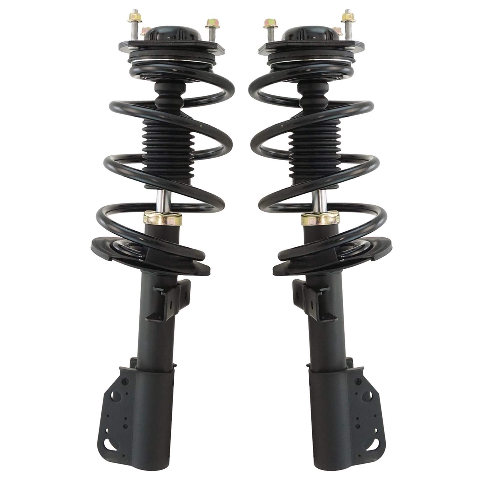 Trq Front Strut & Coil Spring Assembly Set Driver & Passenger Sides Compatible With 13-17 Buick Enclave Chevrolet Traverse 13-16