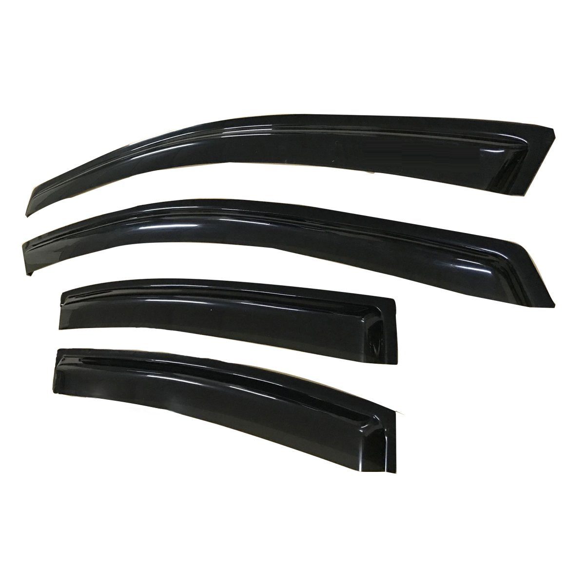 Gldifa Smoke Window Visors Compatible With 2007-2012 Nissan Sentra Wind Deflectors Sun/Rain Guards 94165