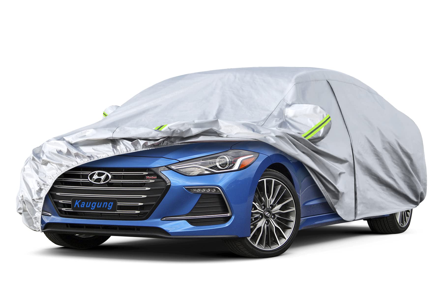 Kaugung 6 Layers Car Cover Waterproof All Weather, Custom Fit Hyundai Elantra Sedan (2000-2025), Resistant Outdoor Indoor Sun Ra