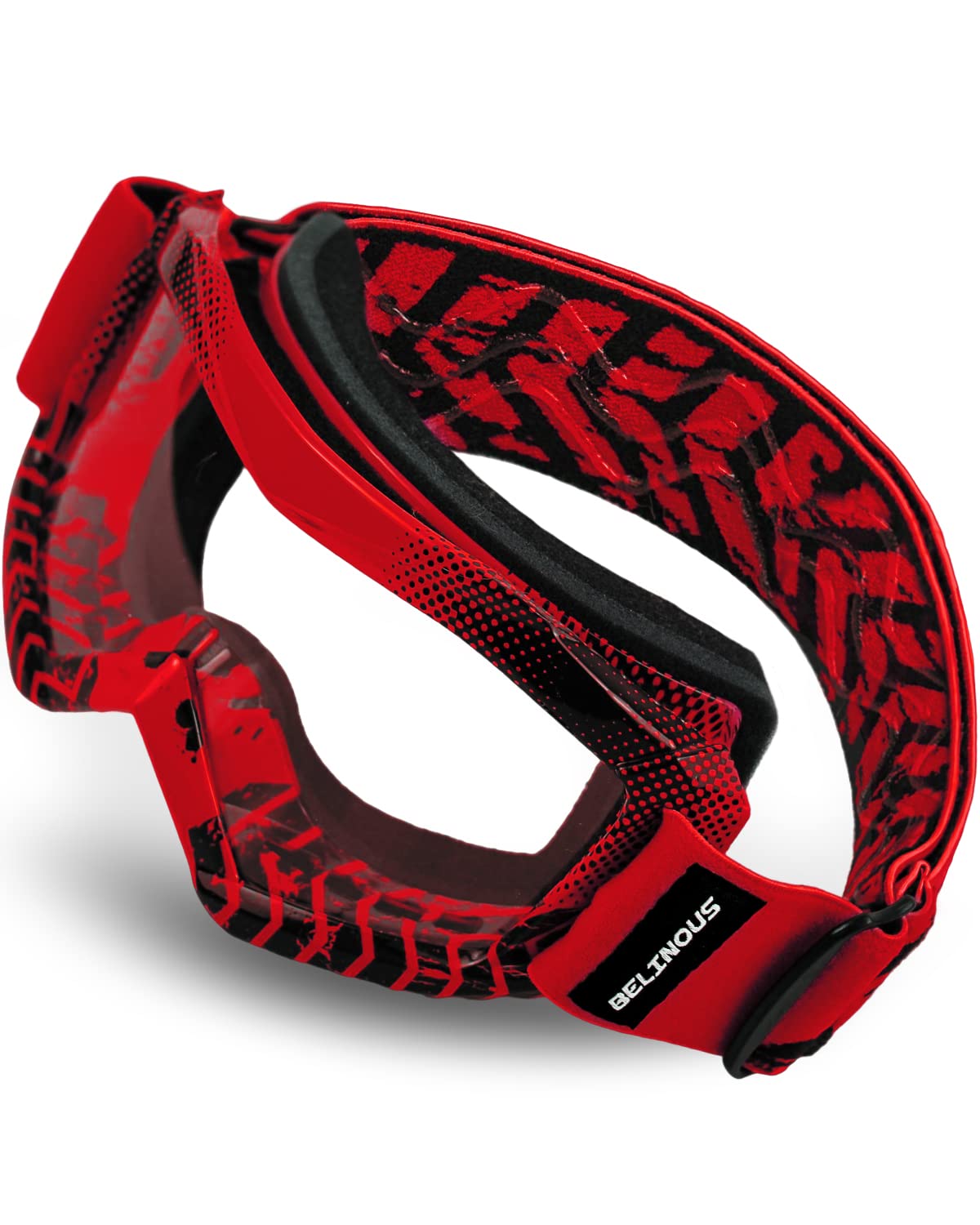 BELINOUS Kid Riding Goggles for ATV Dirt Bike Motorcycle Motorcross MX, UV Protectioin, Youth Dirt Bike Goggles for Kids 3-12 wi