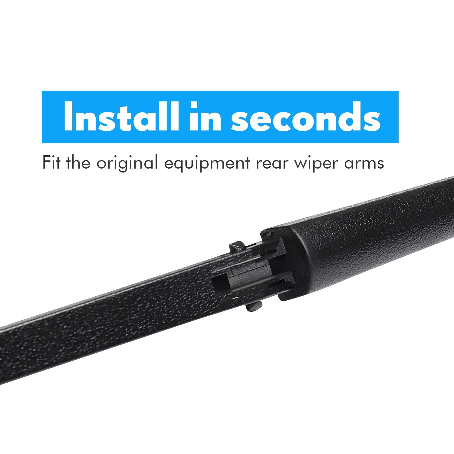 Rear Wiper Blade,Aslam Rear Windshield Wiper Blades Type-E 12P For Scion Xb 2004-2006,Exact Fit(Pack Of 2)