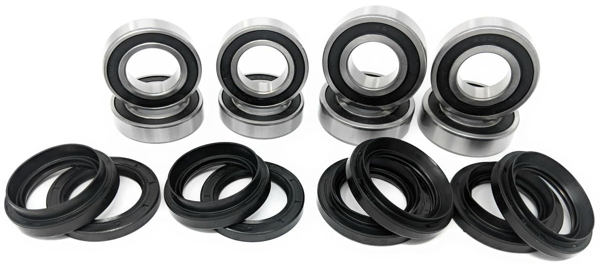 Iconic Racing Both Front and Rear Wheel Bearing and Seal Kits Compatible with 05-13 Yamaha Rhino 700 660 450