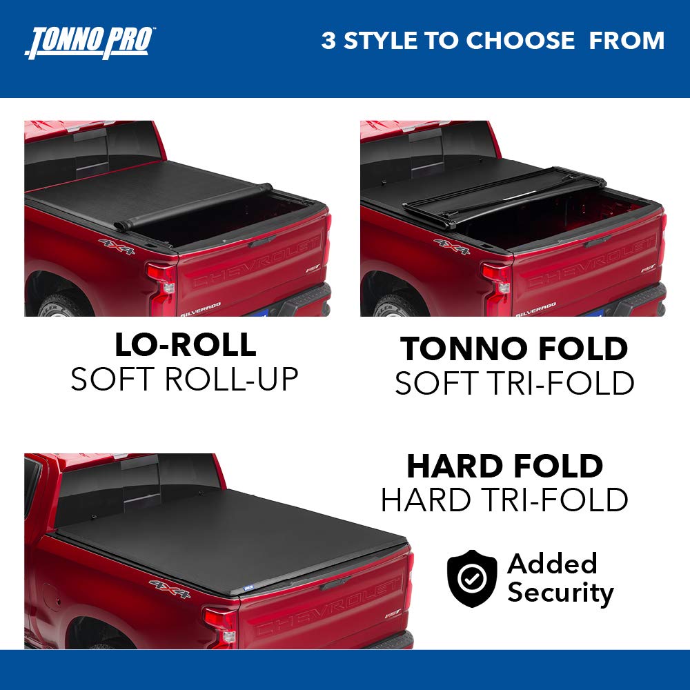 Tonno Pro Tonno Fold, Soft Folding Truck Bed Tonneau Cover | 42-109 | Fits 2014 - 2018, 2019 Ltd/Lgcy Chevy/Gmc Silverado/Sierra
