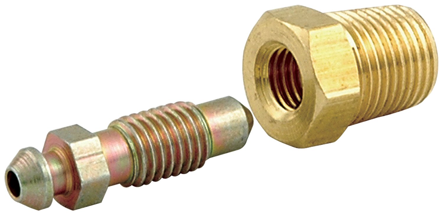 Allstar Performance Bleeder Screws, 1/8 in NPT, Brass, Natural, Set of 4