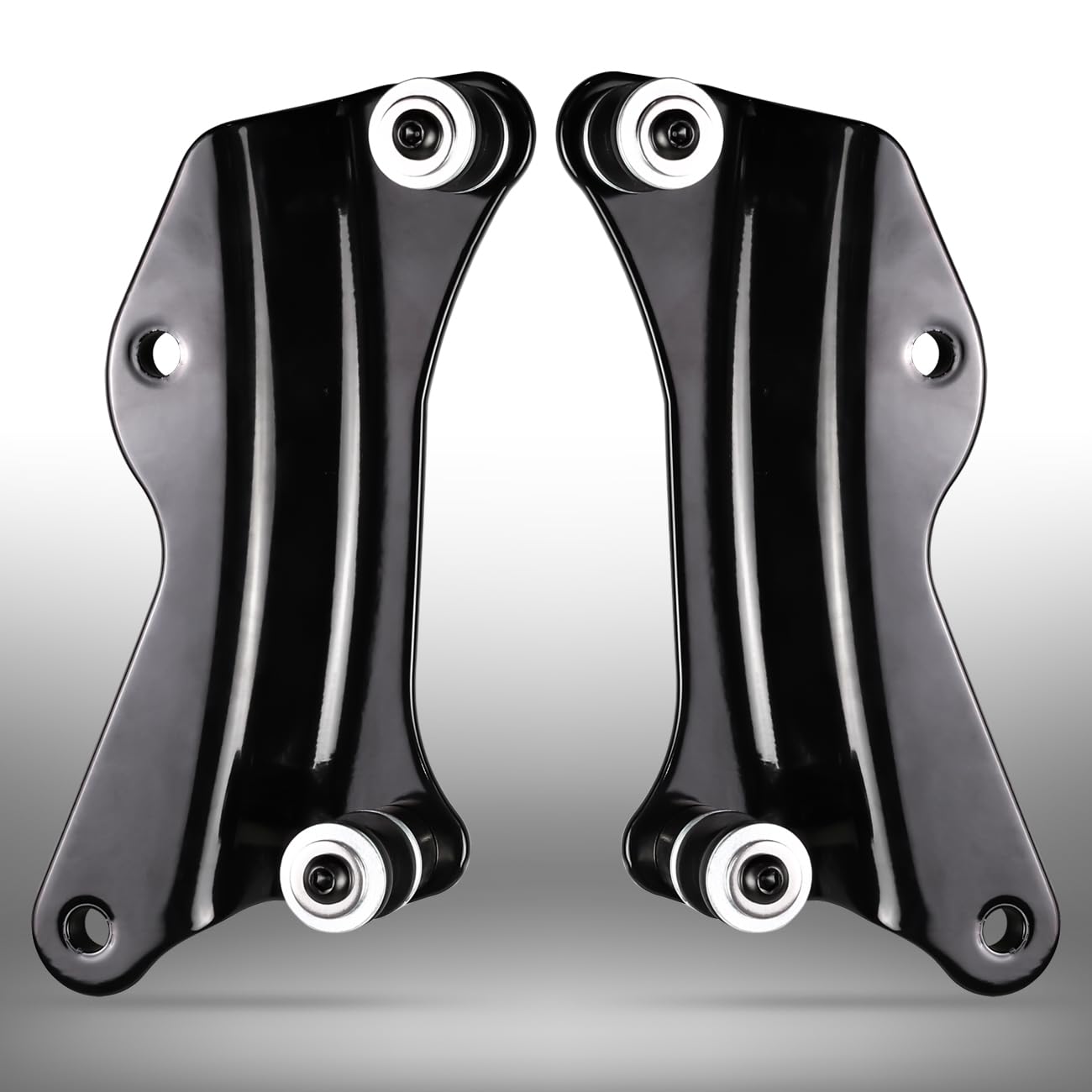 AUFER Black 4 Point Docking Hardware Kit Compatible with for Touring Street Glide Electra Glide Road Glide Road King 2014-2023