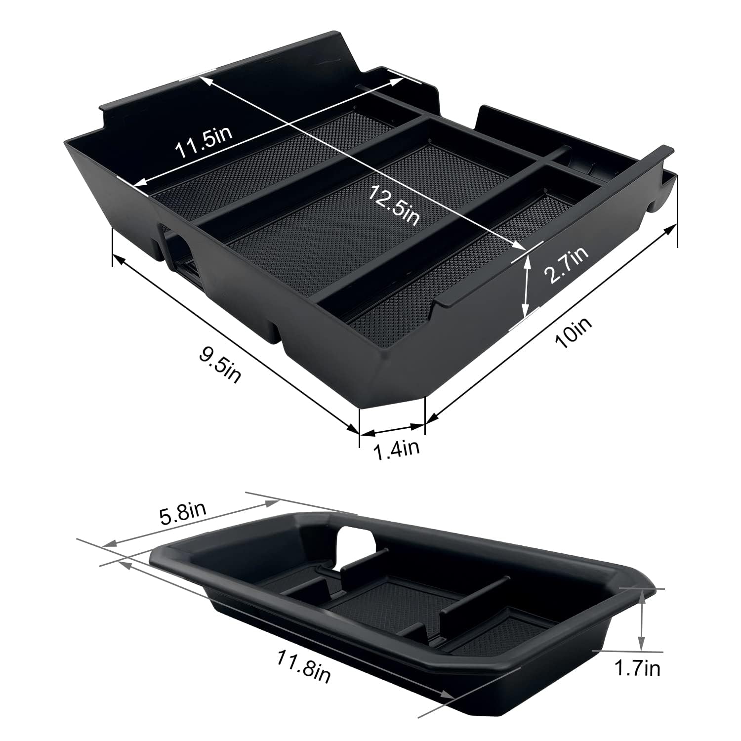 Jojomark Compatible With Toyota Tundra Accessories Center Console Tray Organizer For Tundra 2022 2023 2024 2025 Insert Abs Armre