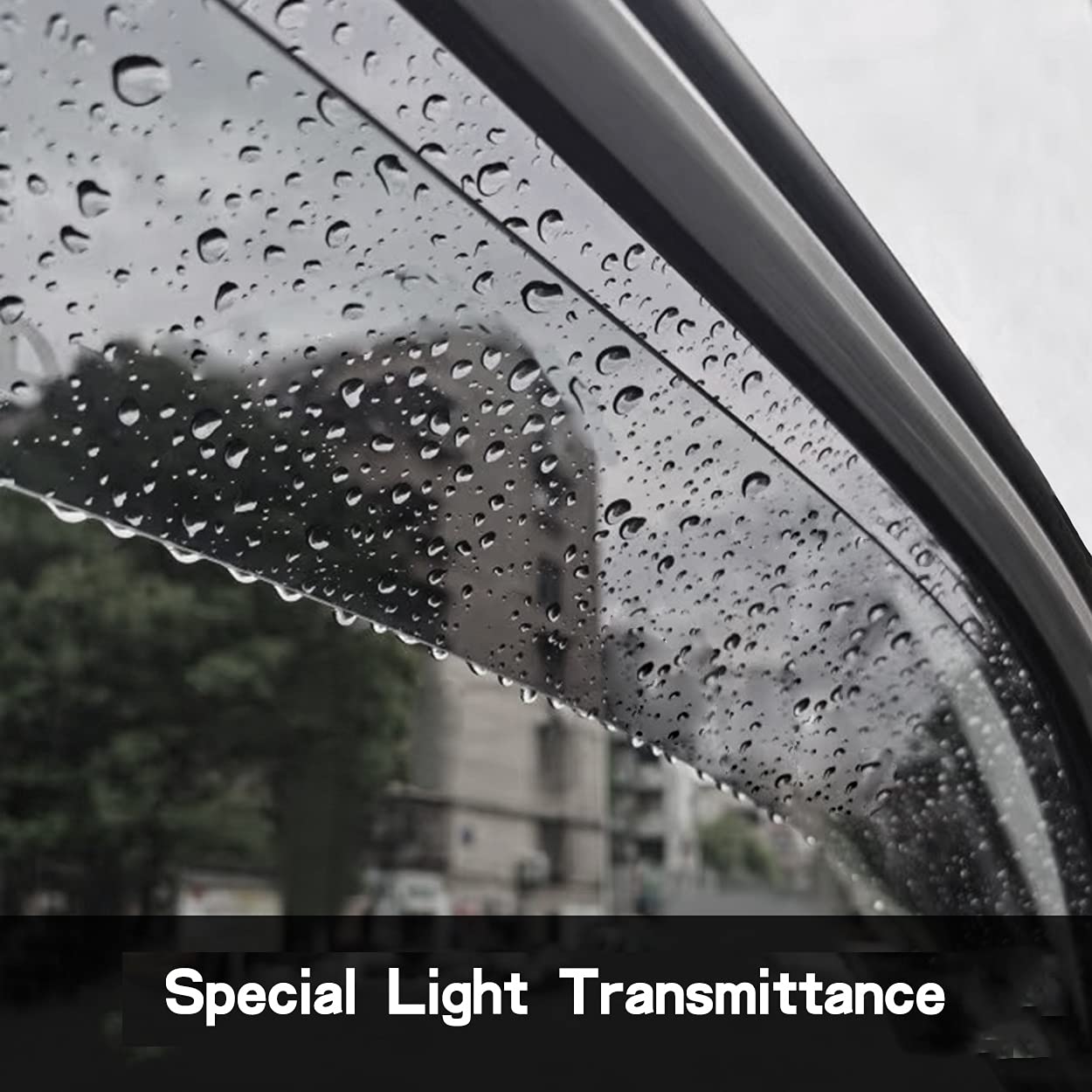 Deebior Side Window Visors Wind Deflector Set fit for 96-20 Chevrolet Express/GMC Savana 1500/2500/3500 Van 03-09 Kodiak/Topkick