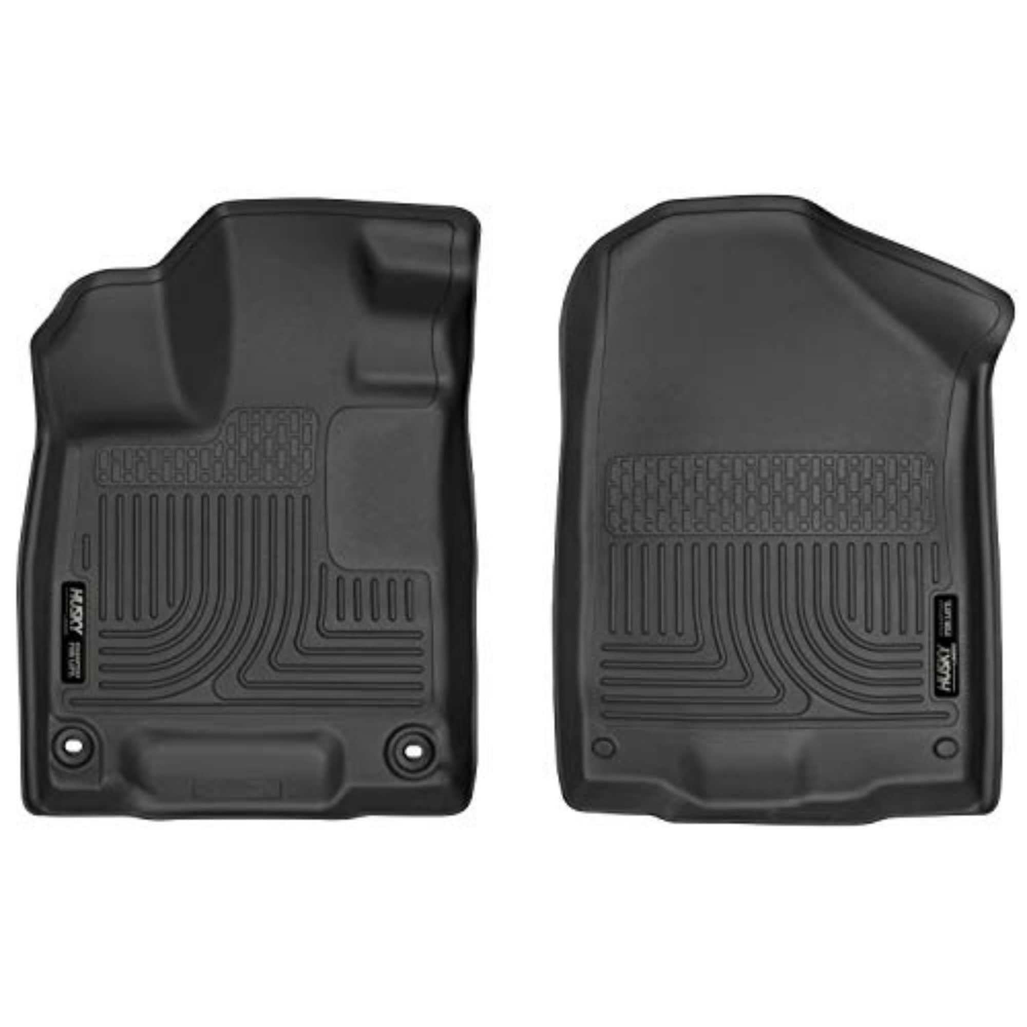Husky Liners Weatherbeater Floor Mats | Fits 2019-2024 Honda Passport; 2016-2022 Honda Pilot | Front Row, 2-Pc Black - 18411