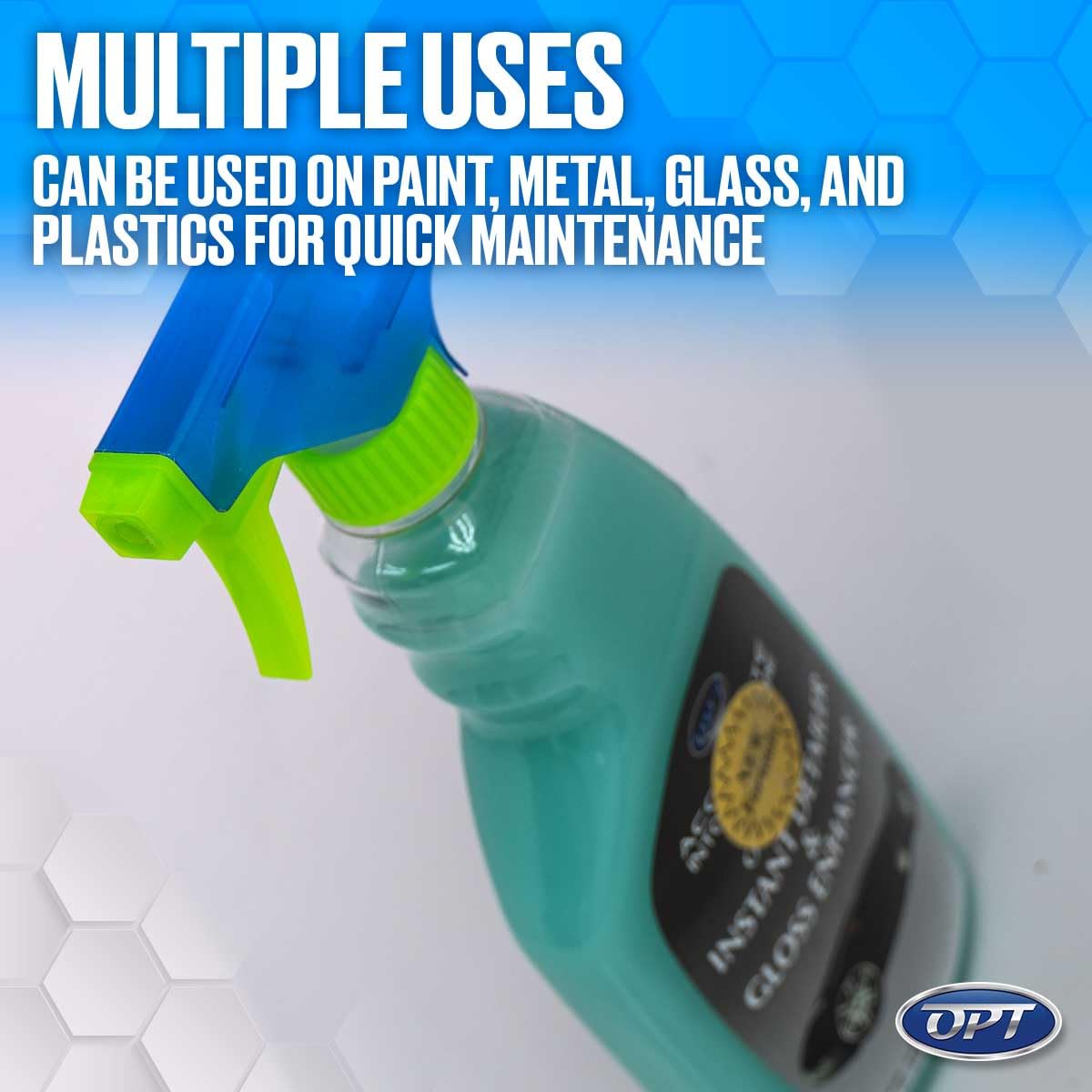 Optimum Instant Detailer And Gloss Enhancer - 17 Oz., Quick Detailer Spray For Superior Car Shine, Detail Spray Safe For Cars, Trucks, Motorcycles, Rv'S And More