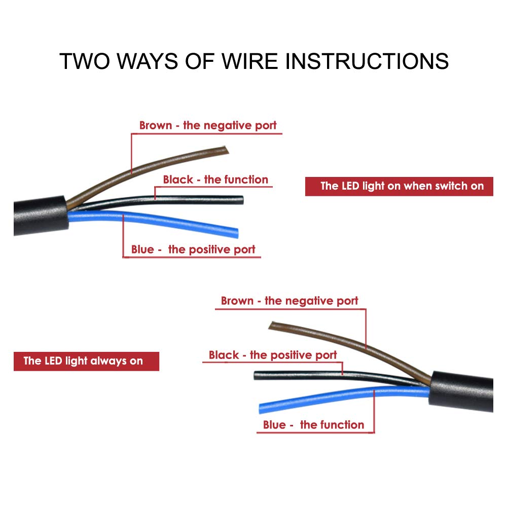 22Mm 7/8' On-Off Motorcycle Switches Handlebar Mount Healight Fog Light Switch With Blue Indicator Light 12V