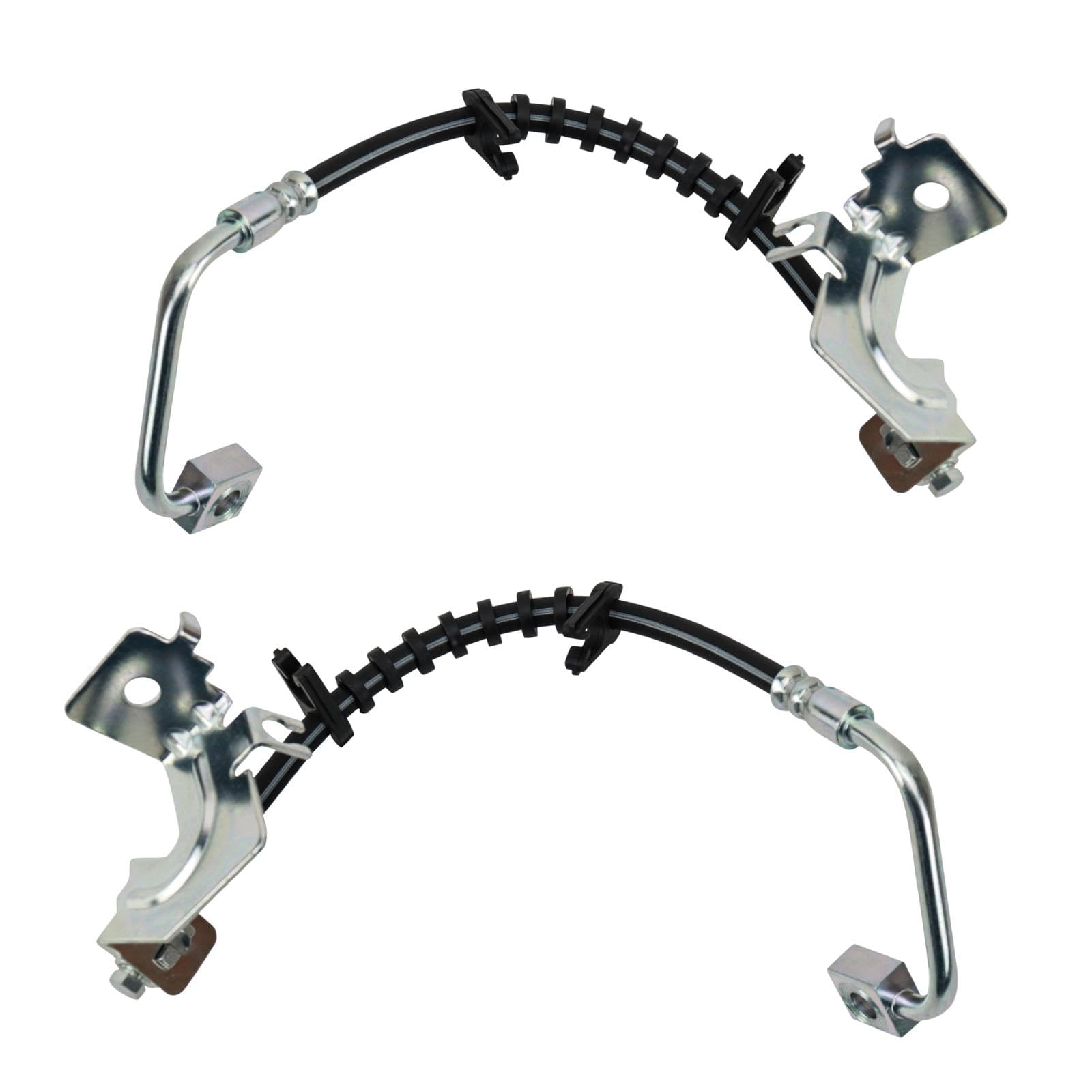 Trq Rear Brake Hose Set Compatible With 2008-2011 Chrysler Town Country Dodge Grand Caravan 2009-2011 Volkswagen Routan