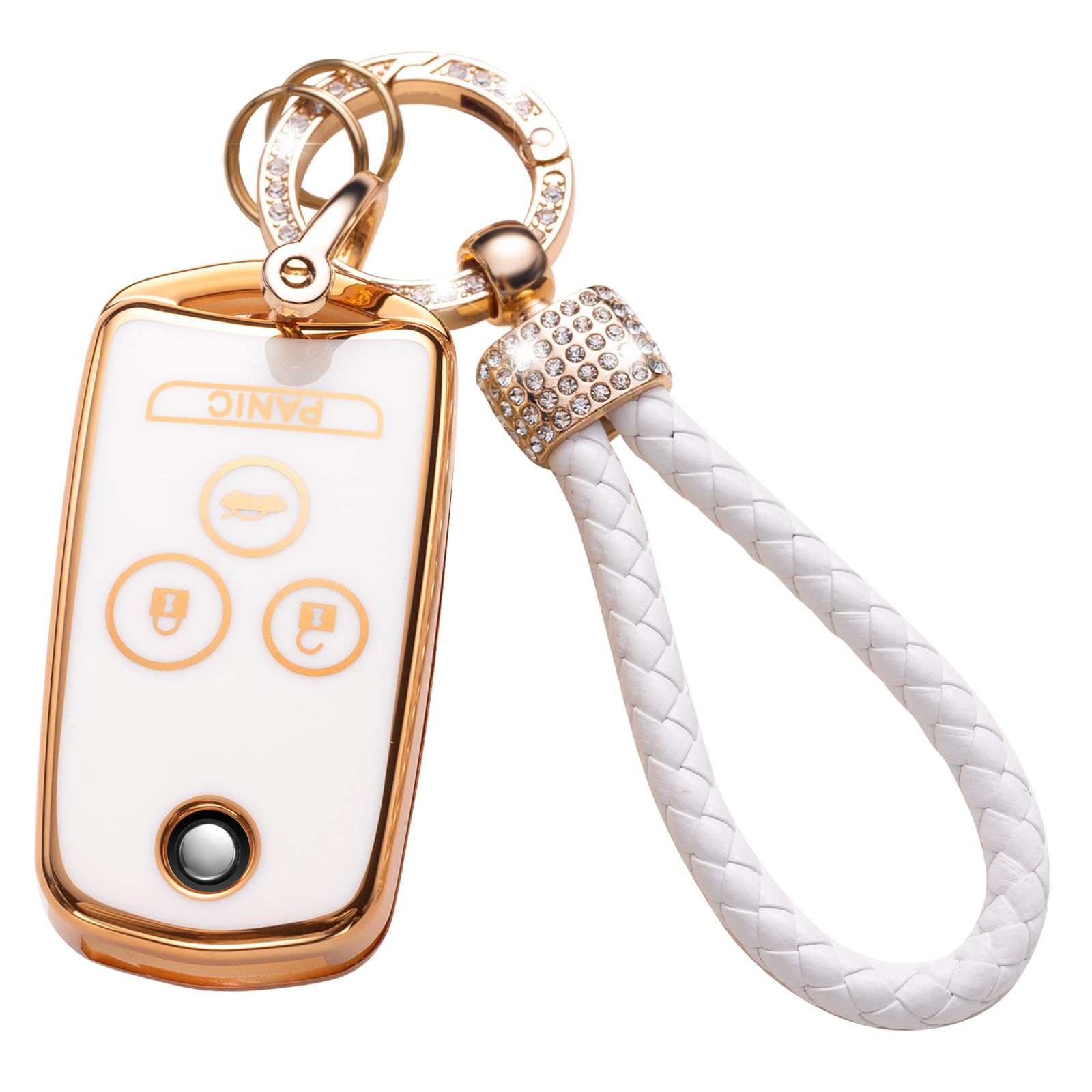 Gematay Acura Key Fob Cover - Compatible With Accord, Mdx, Rdx, Tl, Tsx, Zdx Smart Key Protector