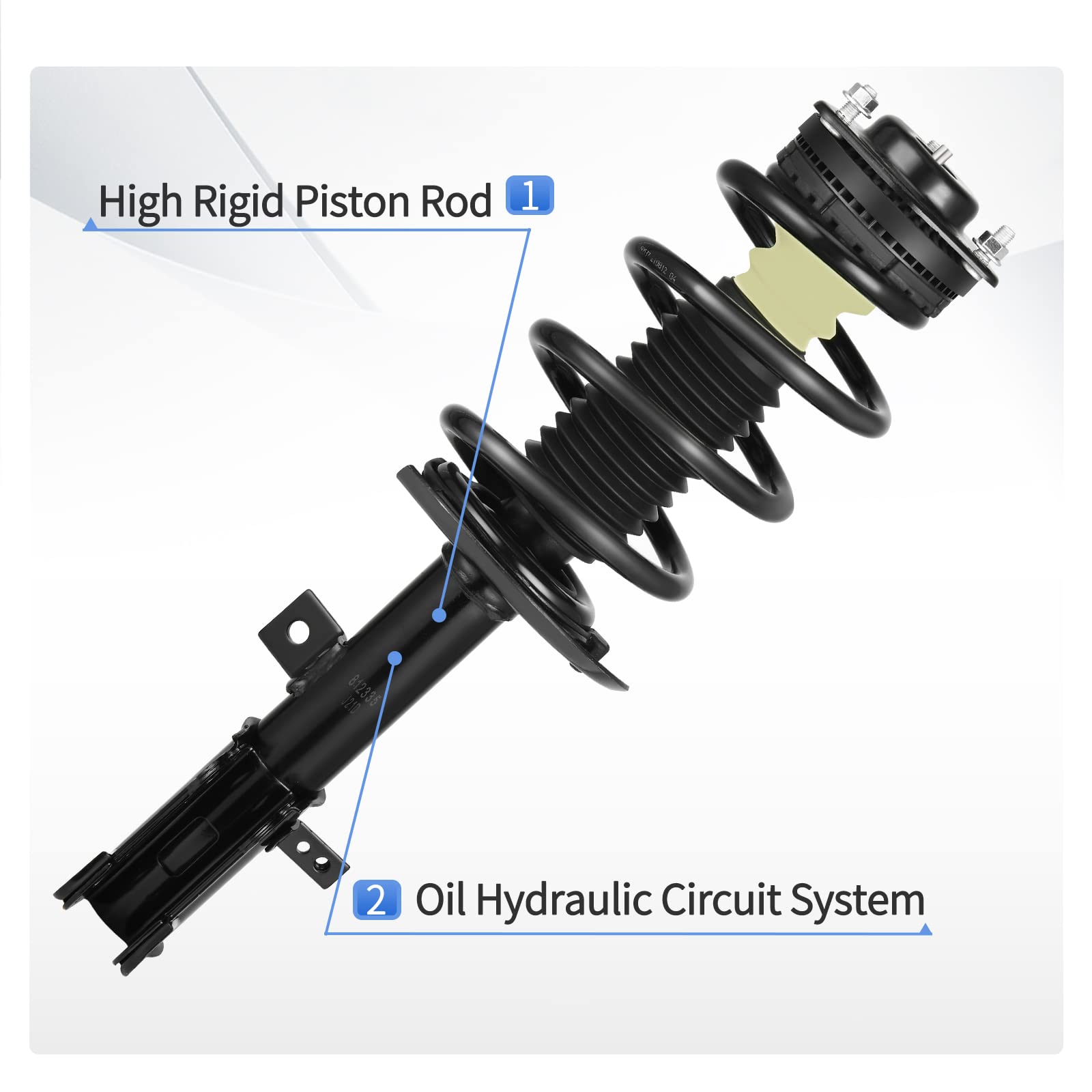 Yitamotor Front Complete Strut Quick Struts Compatible With 2009-2019 Dodge Journey V6
