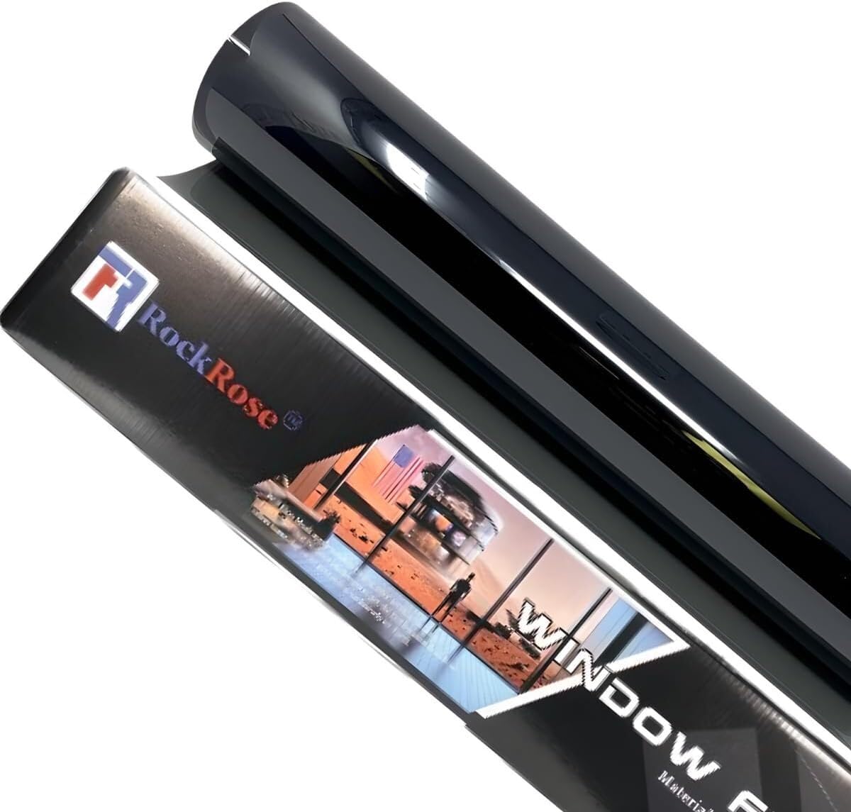 Rockrose Charcoal Car Window Film - Privacy Window Tint- Tint For Auto Or Building Windows - Premium Carbon Professional Film He