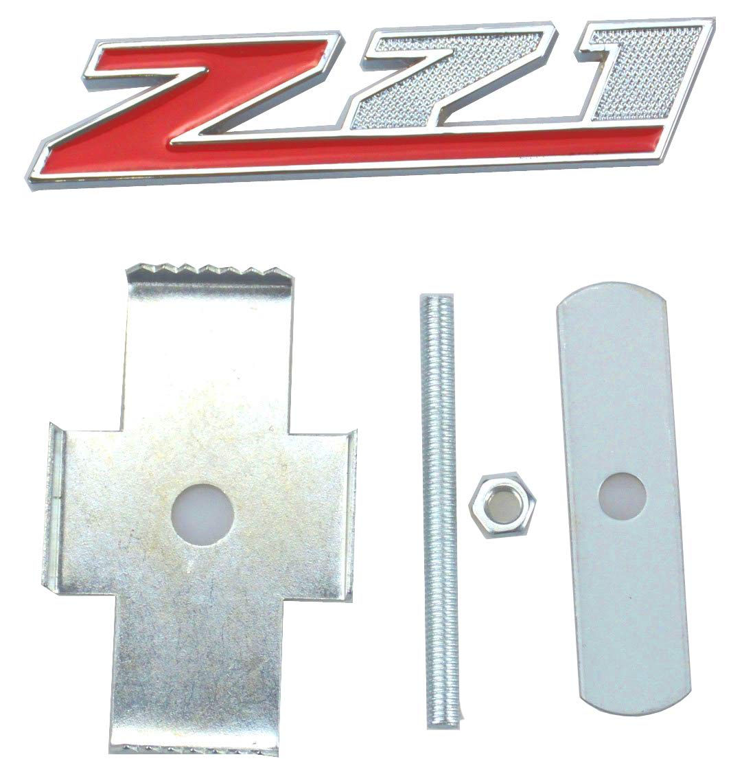 Aimoll 1Pc Grille (Small) Z71 Emblem Badge For Gm Chevrolet Silverado 2500Hd 3500Hd Sierra Tahoe (Chrome Red)