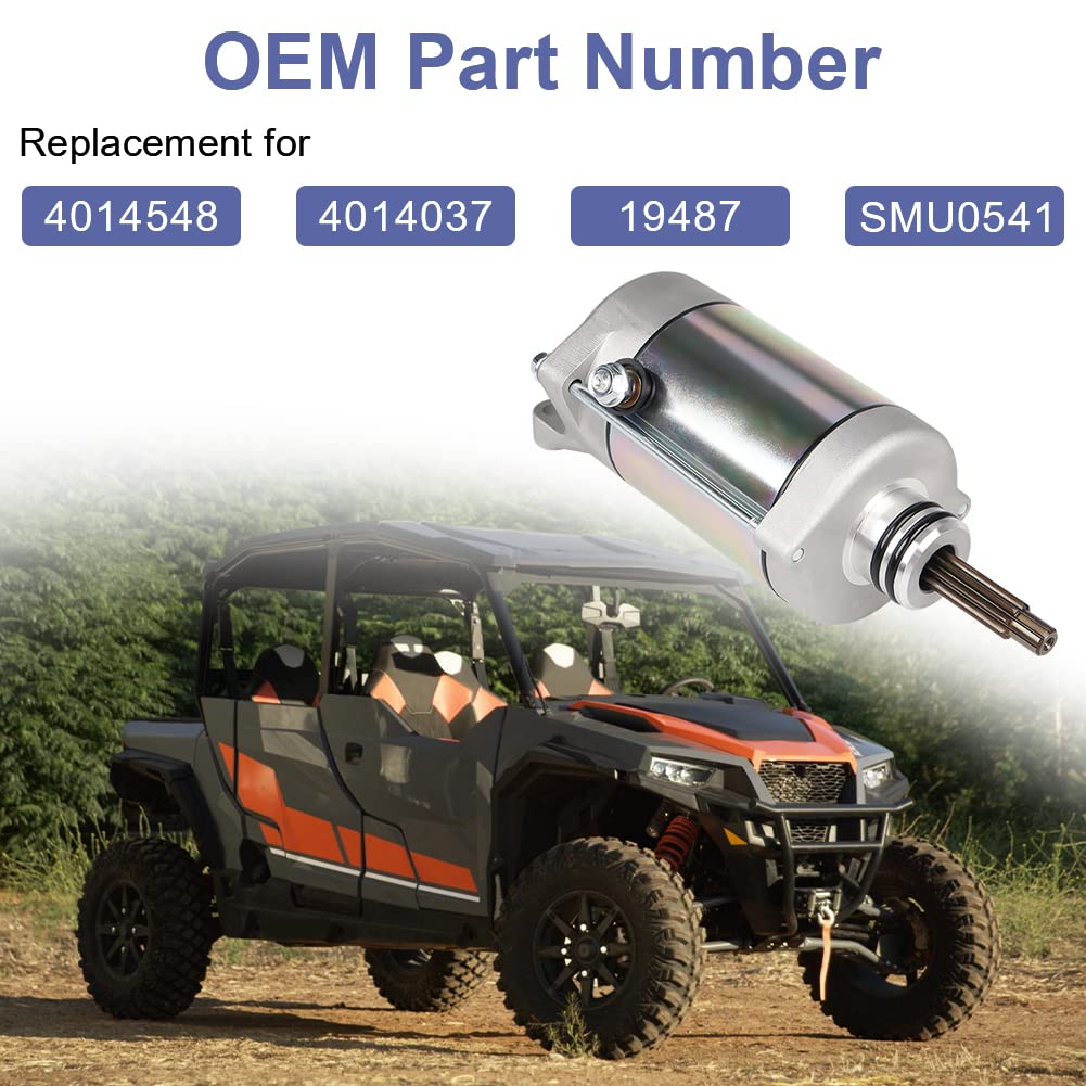 WATERWICH Starter Motor Compatible with Polaris Ranger 900 1000 XP Crew XP 900 Polaris RZR XP 4 900 1000 Replacement for 4014037