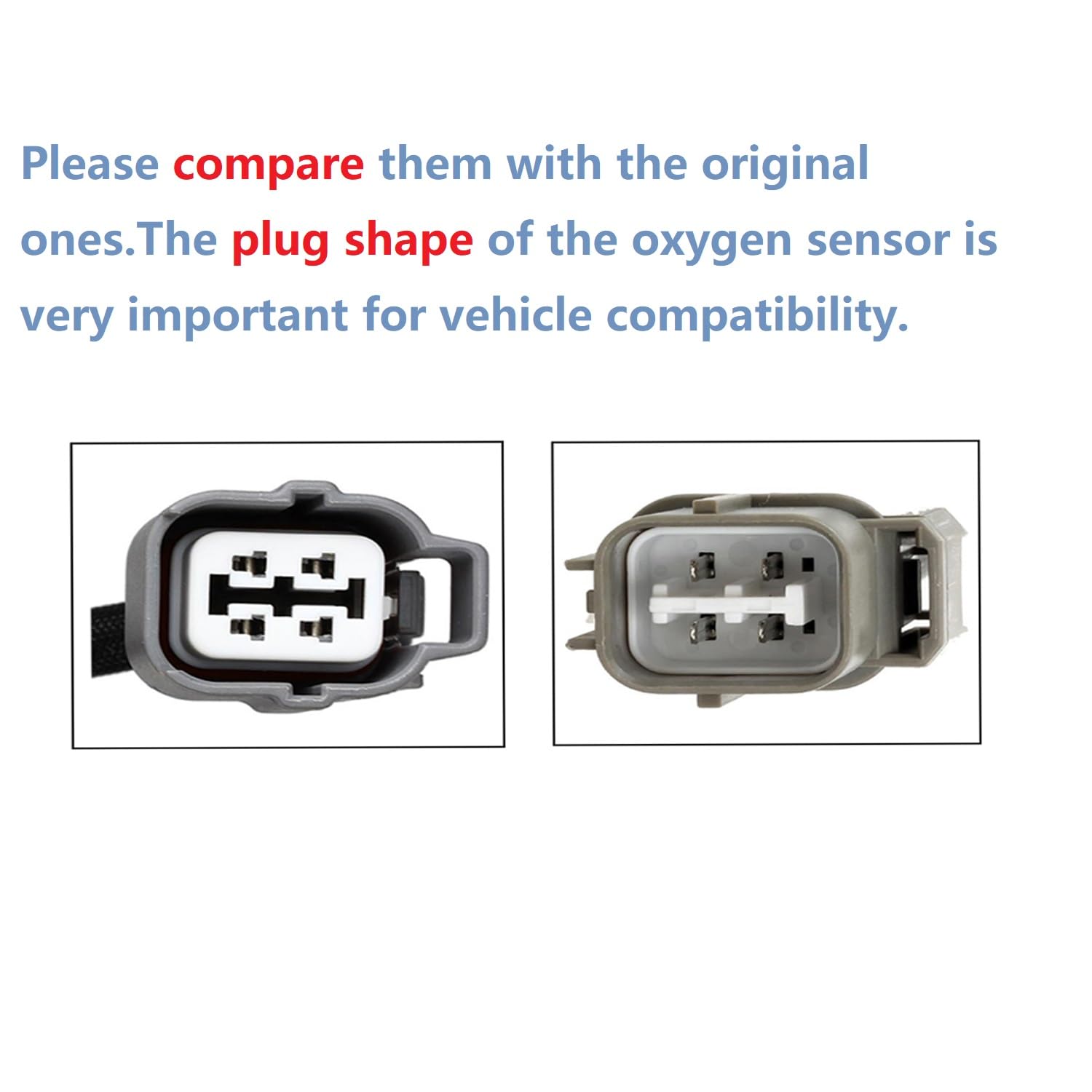 Maxfavor 2Pcs Oxygen Sensor Direct Replacement For Honda 2005 2004 2003 2002 2001 Civic 1.7L O2 Sensor 234-4092 234-4123 Upstream Downstream 02 Sensor(D17A7 Engine Only)