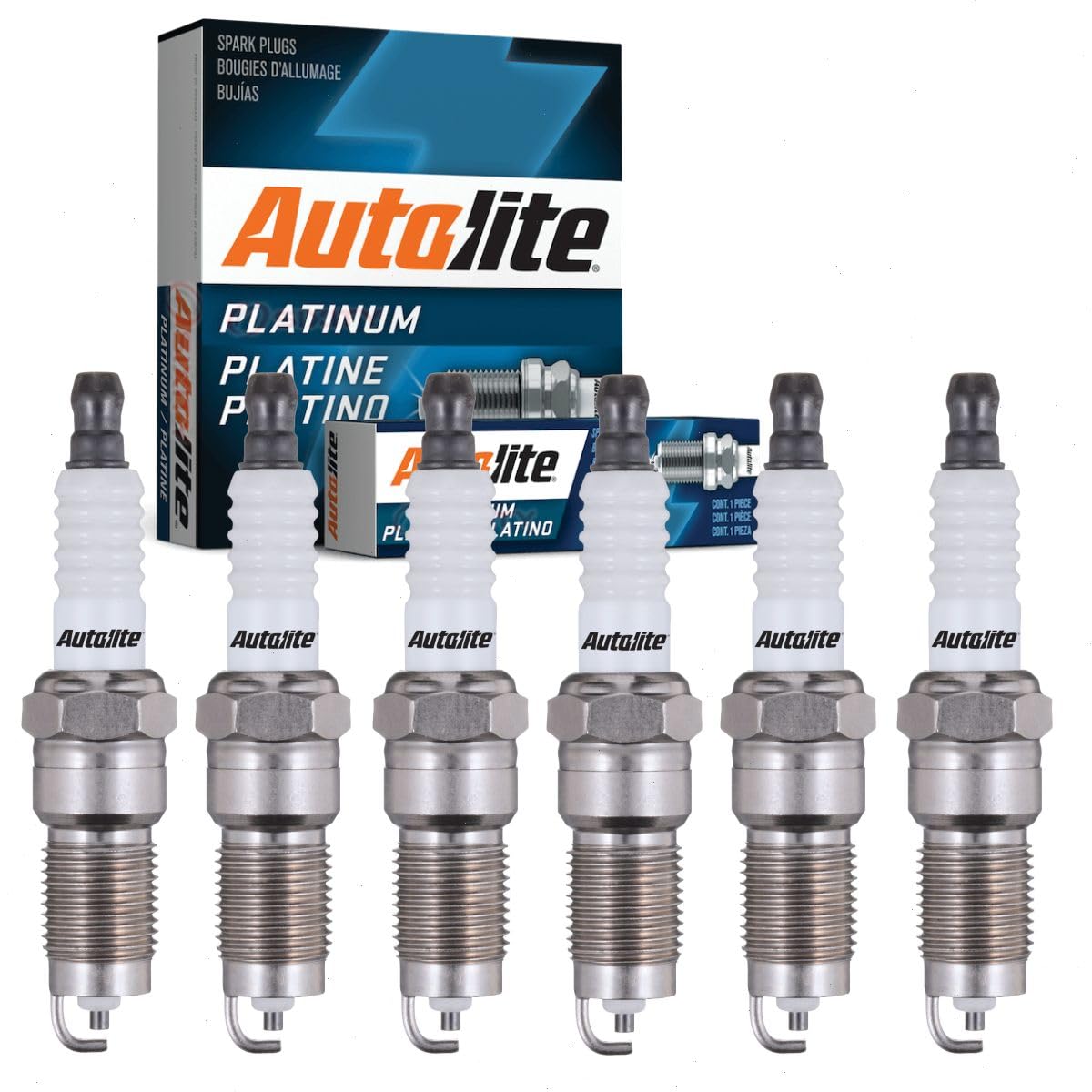 6 pc Autolite Platinum Spark Plugs compatible with Ford F-150 4.2L V6 1998-2008