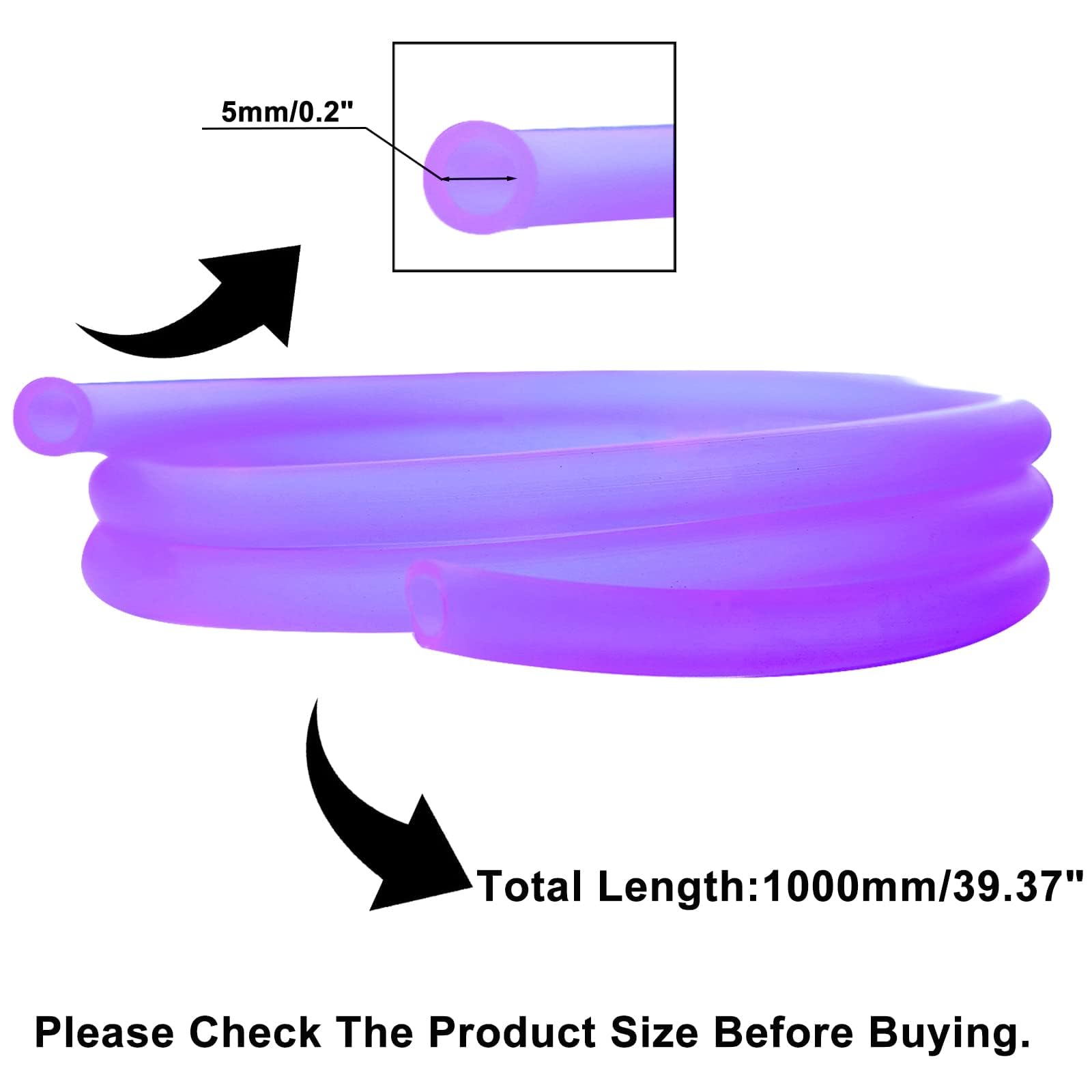 Pro Bat 0.2''(5Mm) Id Motorcycle Fuel Gas Line Tube Oil Gas Line Petrol Hose For Atv Dirt Bike Go Kart Moped Pocket Bike Most Of