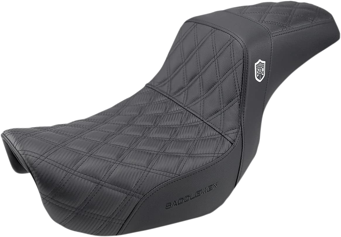 Saddlemen 0803-0629 Sc80604Db Pro Series Sdc Performance Grip Seat 06-17 Dyna Models, Black With Black Stitch