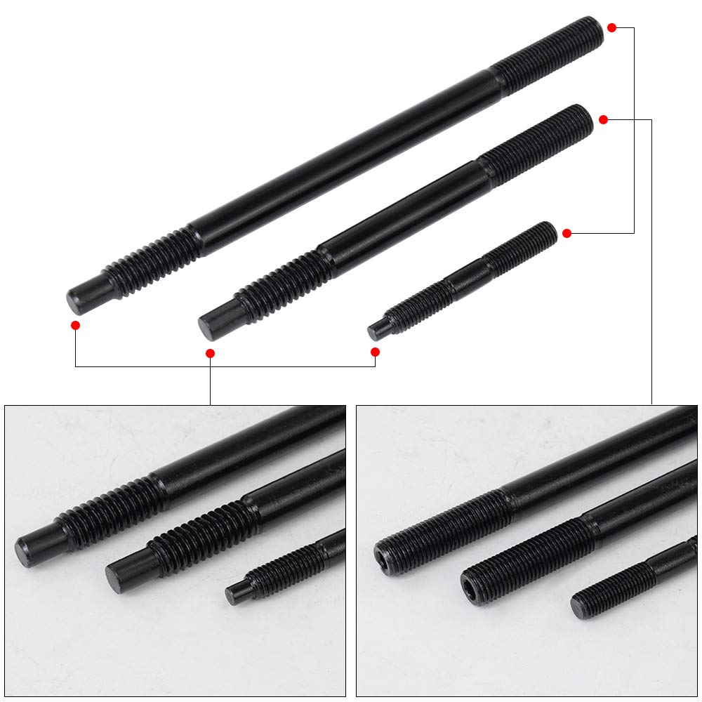 Pqy 12-Point Cylinder Gasket Head Stud Bolts Nuts Kit Compatible With 97-03 Chevy Ls1 Lq9 Ls6 4.8L 5.3L 5.7L 6.0L Engines