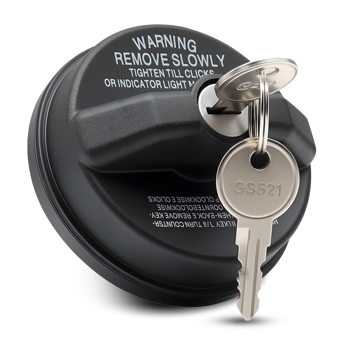 10504 Gas Cap Fit for Chevrolet Nissan Toyota Honda GMC Buick Infiniti Subaru, Lock Fuel Cap Replace for Mazda Cadillac Isuzu Le