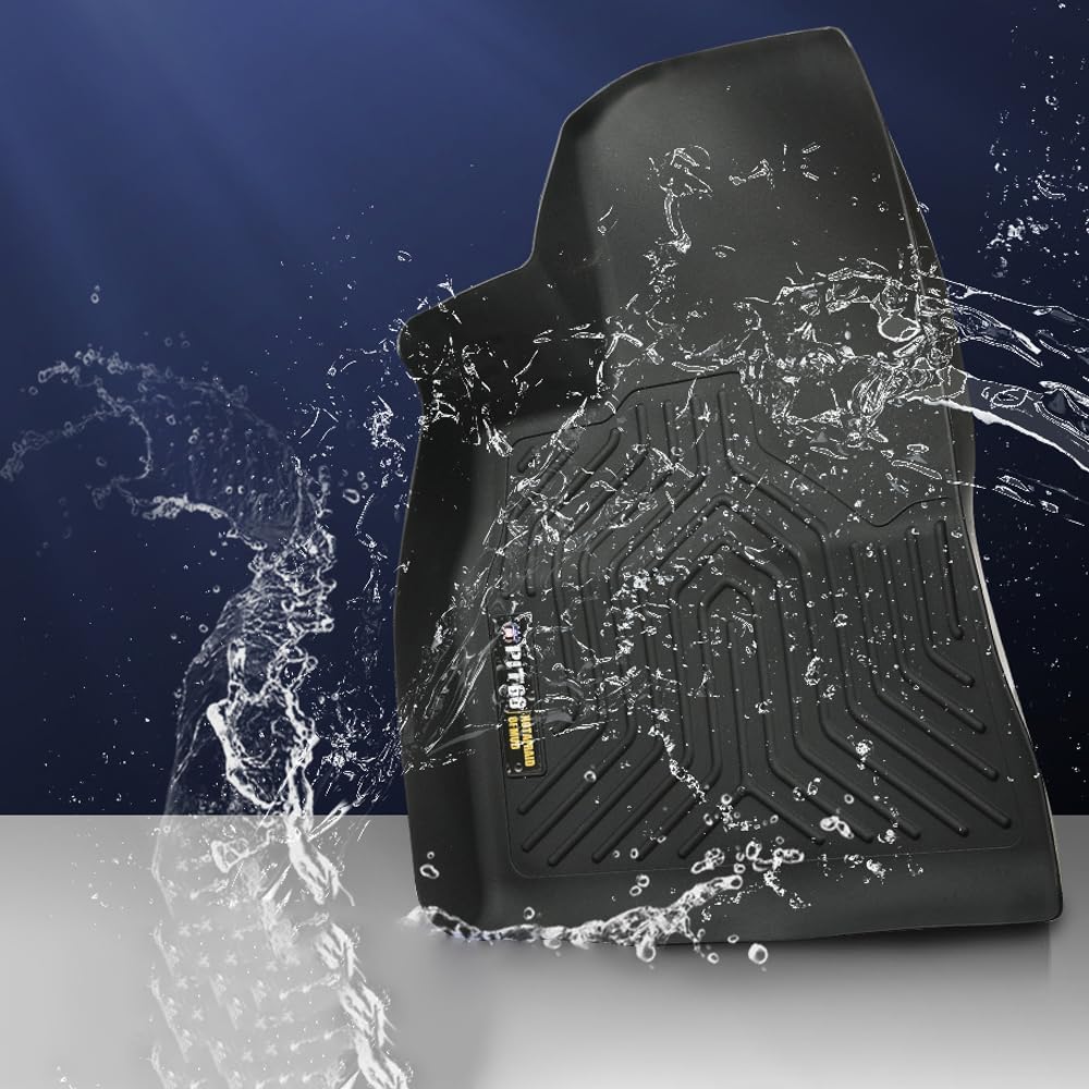 Pit66 Floor Mats Cargo Liners Compatible With Tesla Model 3 2017-2023 Sept Old Style, Not Fit 2023.Oct-2024 New Model (Heavy Dut