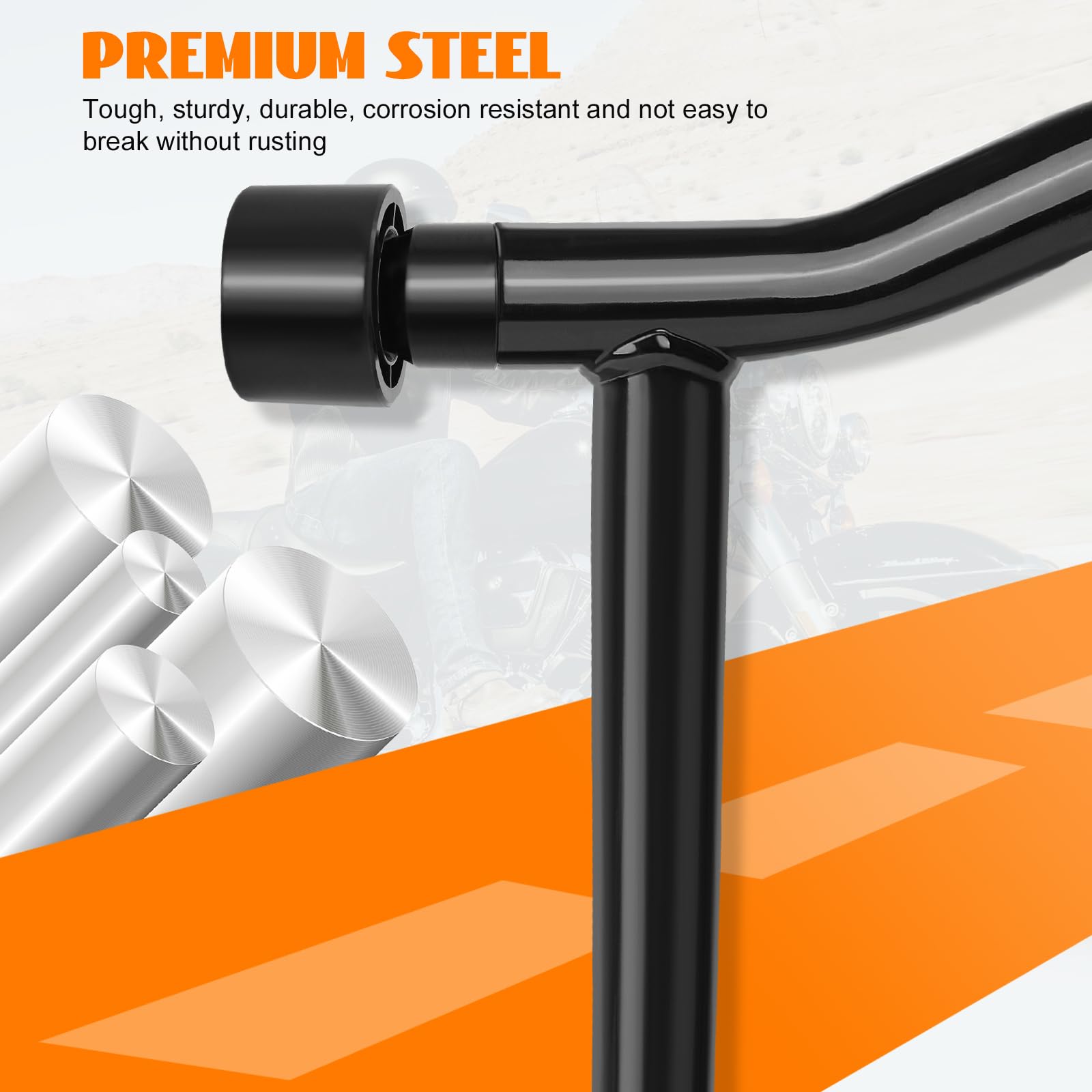 Eumti Saddlebag Guards Tip-Over Crash Bars Rear Saddle Bag Support Bracket Protection Kit Fit for Harley Touring Street Glide Ro