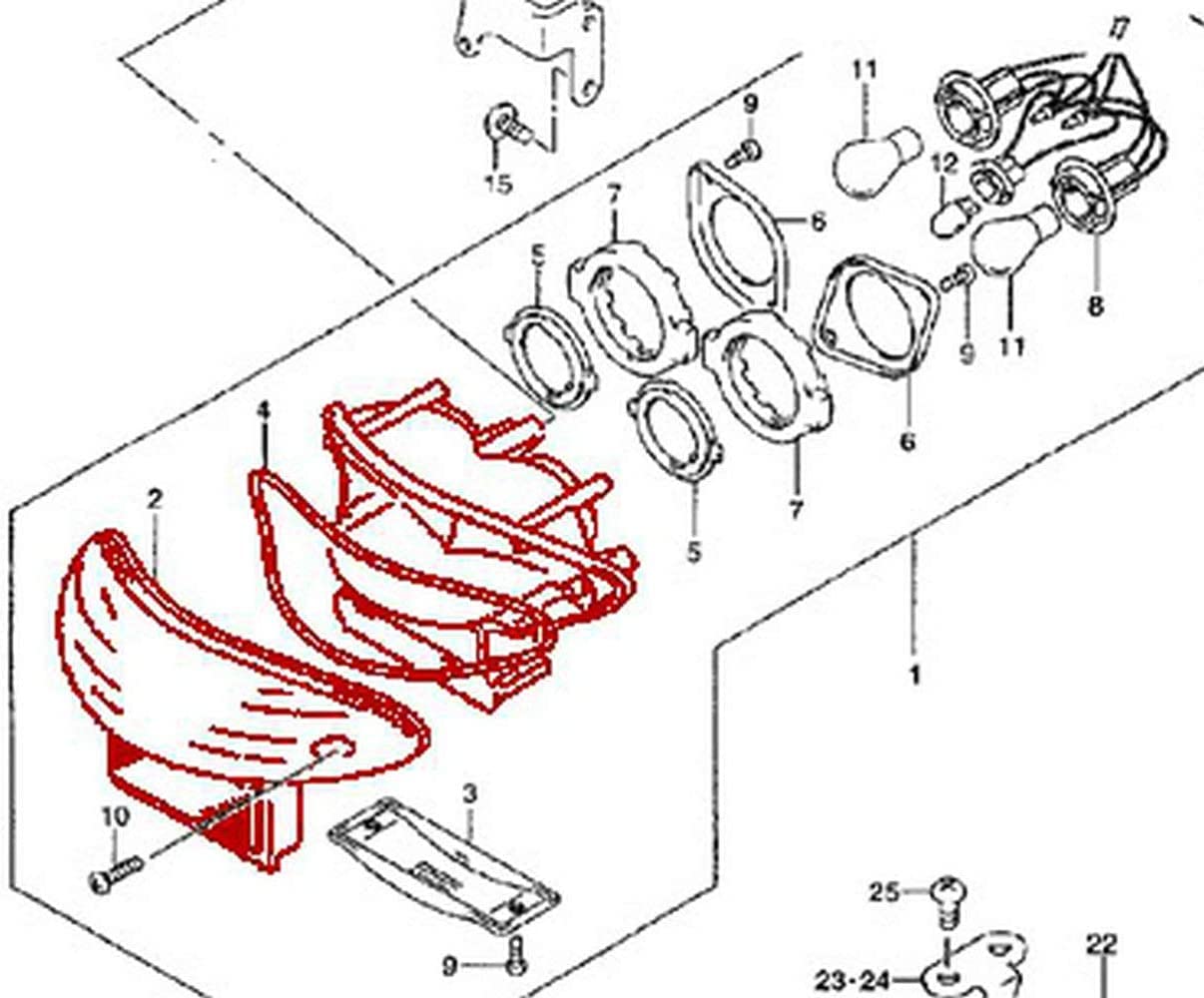 Mzs Motorcycle Tail Light Led Integrated Turn Signal Blinker Clear Compatible With Hayabusa Gsx1300R Gsxr1300 1999-2007 / Gsx600