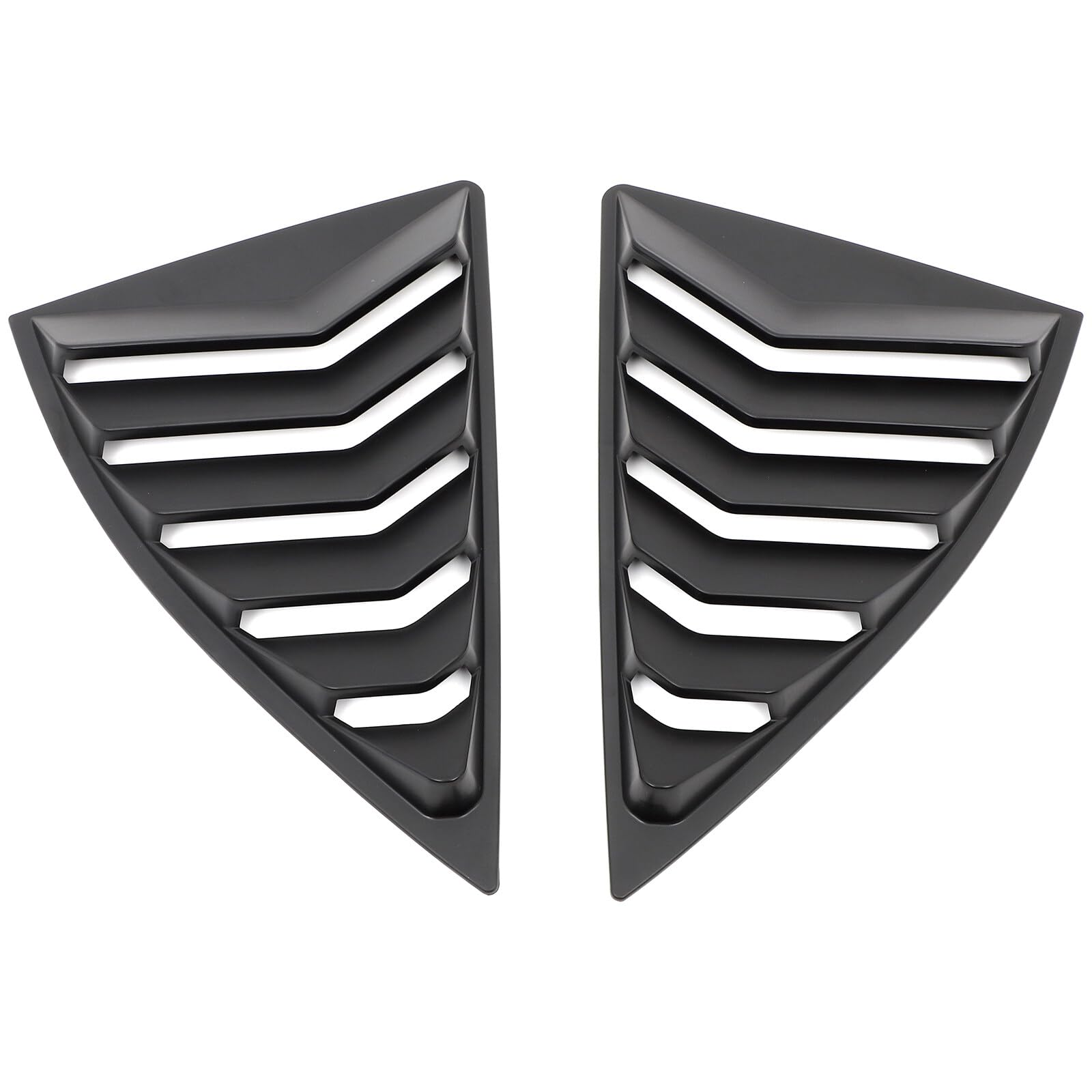 Scitoo Abs Rear Side Window Louvers Air Vent Scoop Shades Cover Blinds Matte Black Fit For 2010-2015 For Chevrolet Camaro Window Louvers Scoops Cover Pair