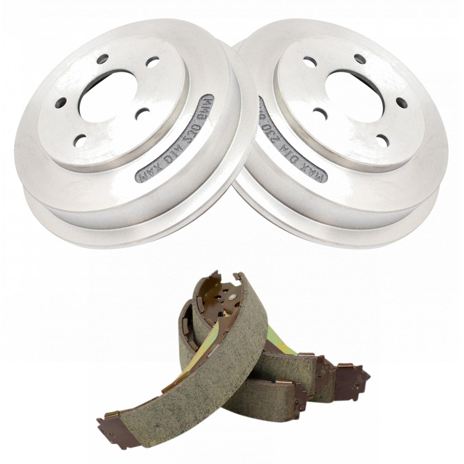 TRQ Rear Brake Shoe Drum Kit Compatible with 09-10 Chevrolet Cobalt 10-11 HHR 09 Pontiac G5
