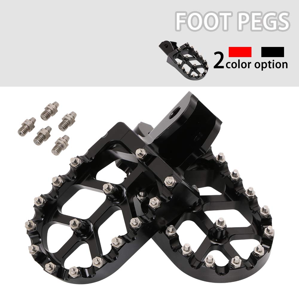 JFG RACING Sur Ron Foot Pegs,Motorcycle Dirt Bike Foot Pegs 7075 CNC Pedals Rests for Light Bee/Surron/Sur Ron/CRF150F 2003-2019